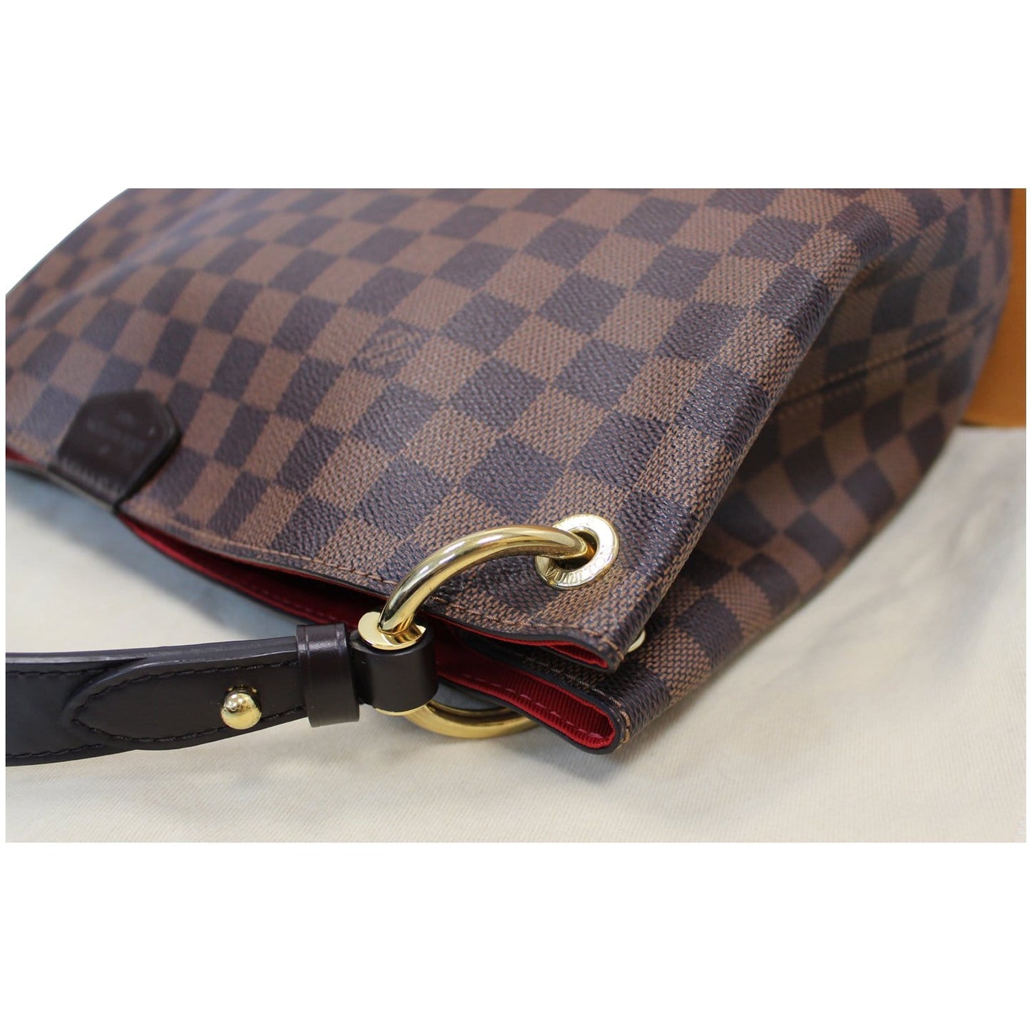 LOUIS VUITTON Graceful PM Damier Ebene Shoulder Bag Brown