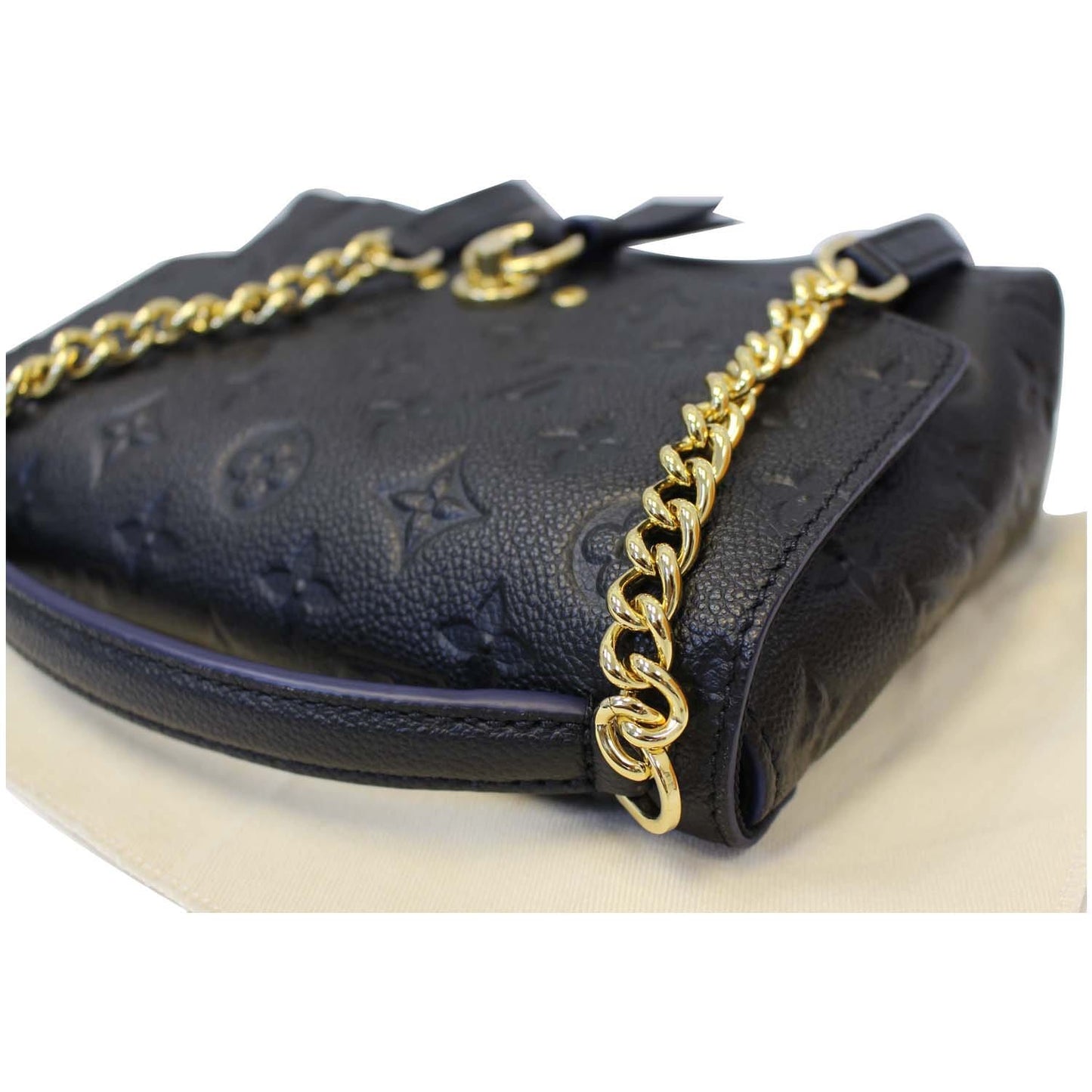 LOUIS VUITTON Blanche BB Monogram Empreinte Crossbody Bag Black