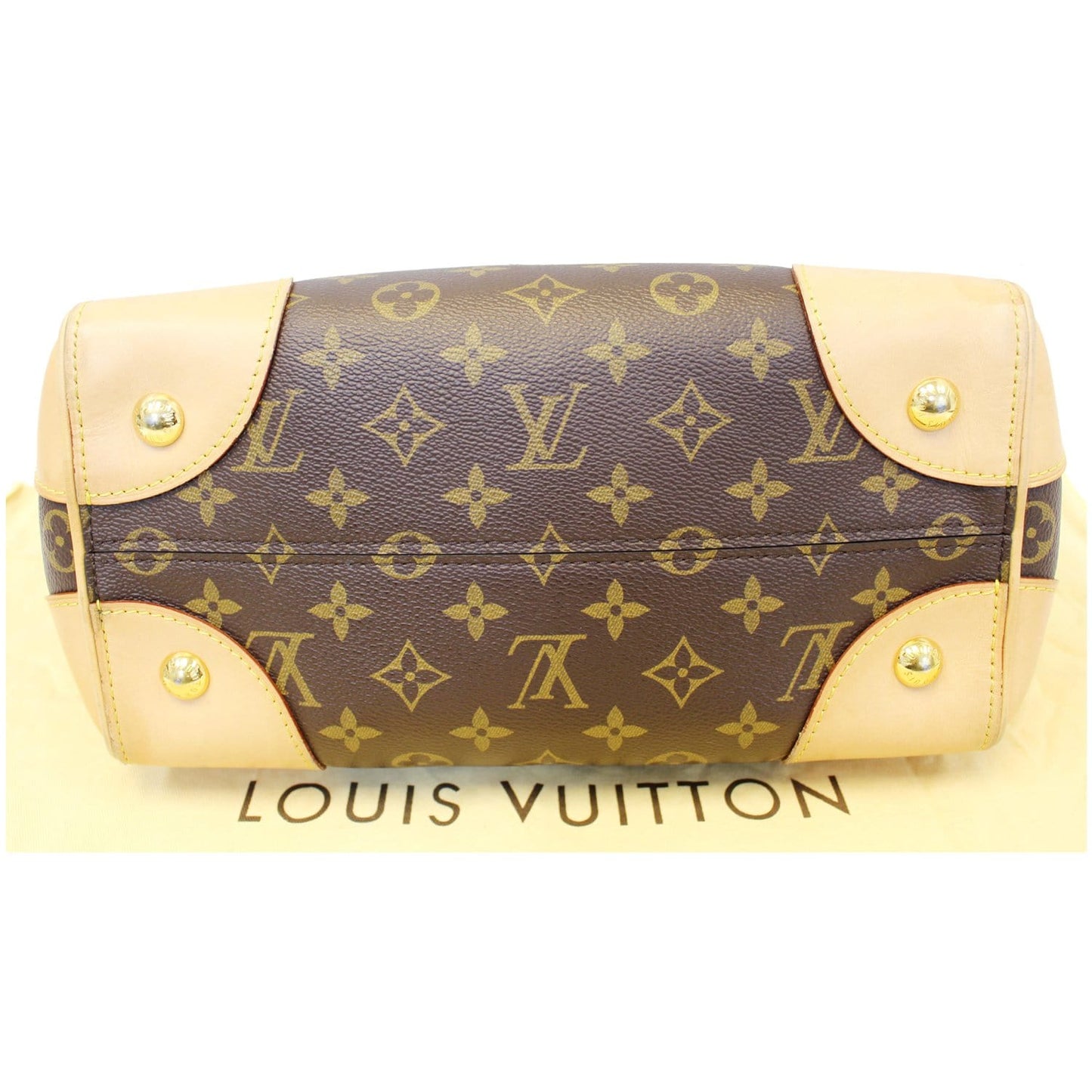 LOUIS VUITTON Phenix Monogram Canvas Shoulder Handbag Brown