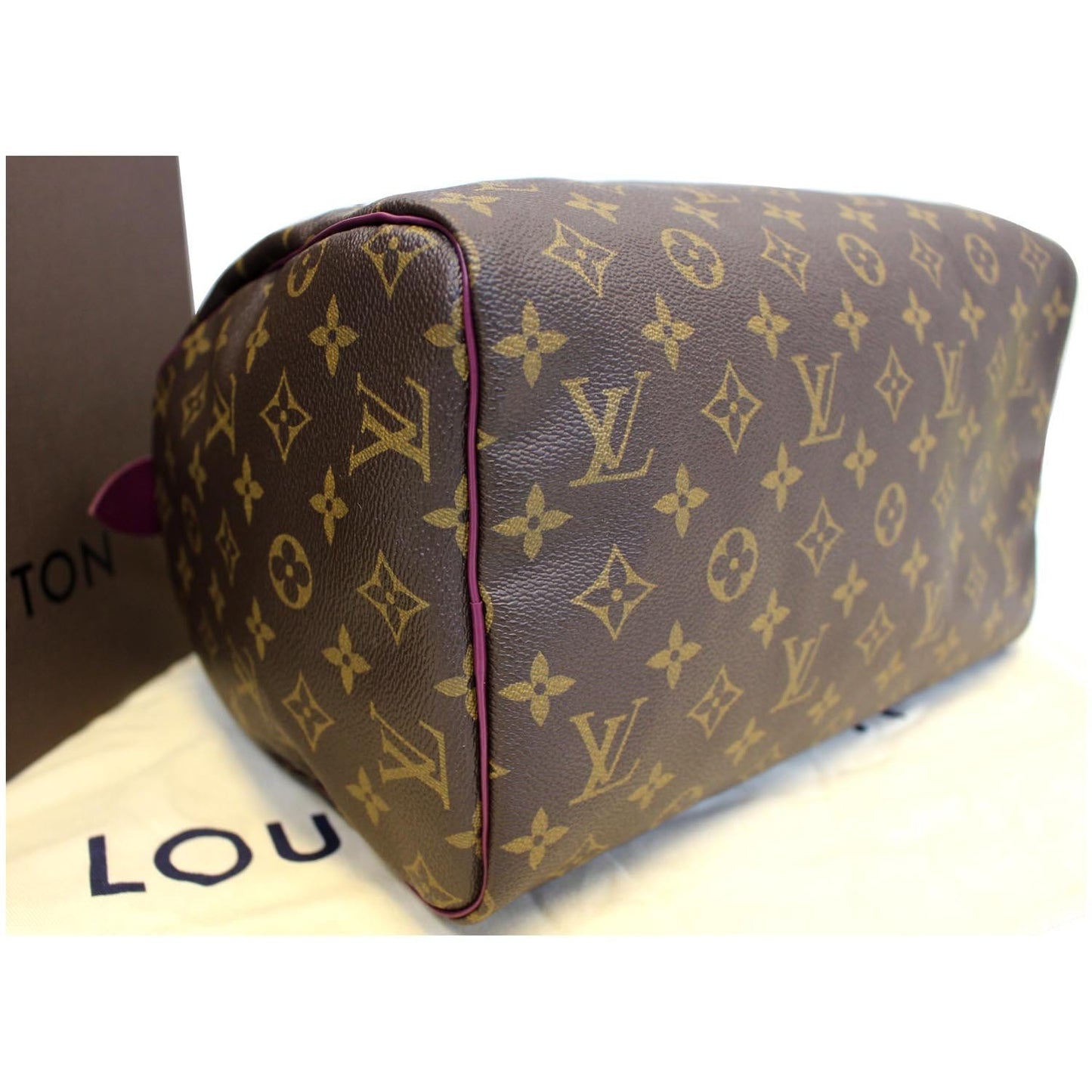 LOUIS VUITTON Totem Speedy 30 Monogram Canvas Satchel Bag