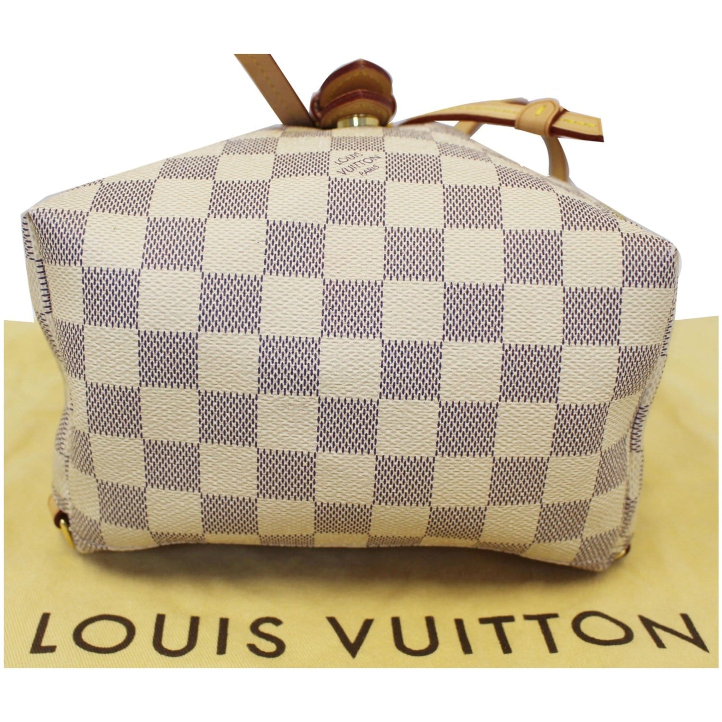 LOUIS VUITTON Sperone BB Damier Azur Backpack Bag White