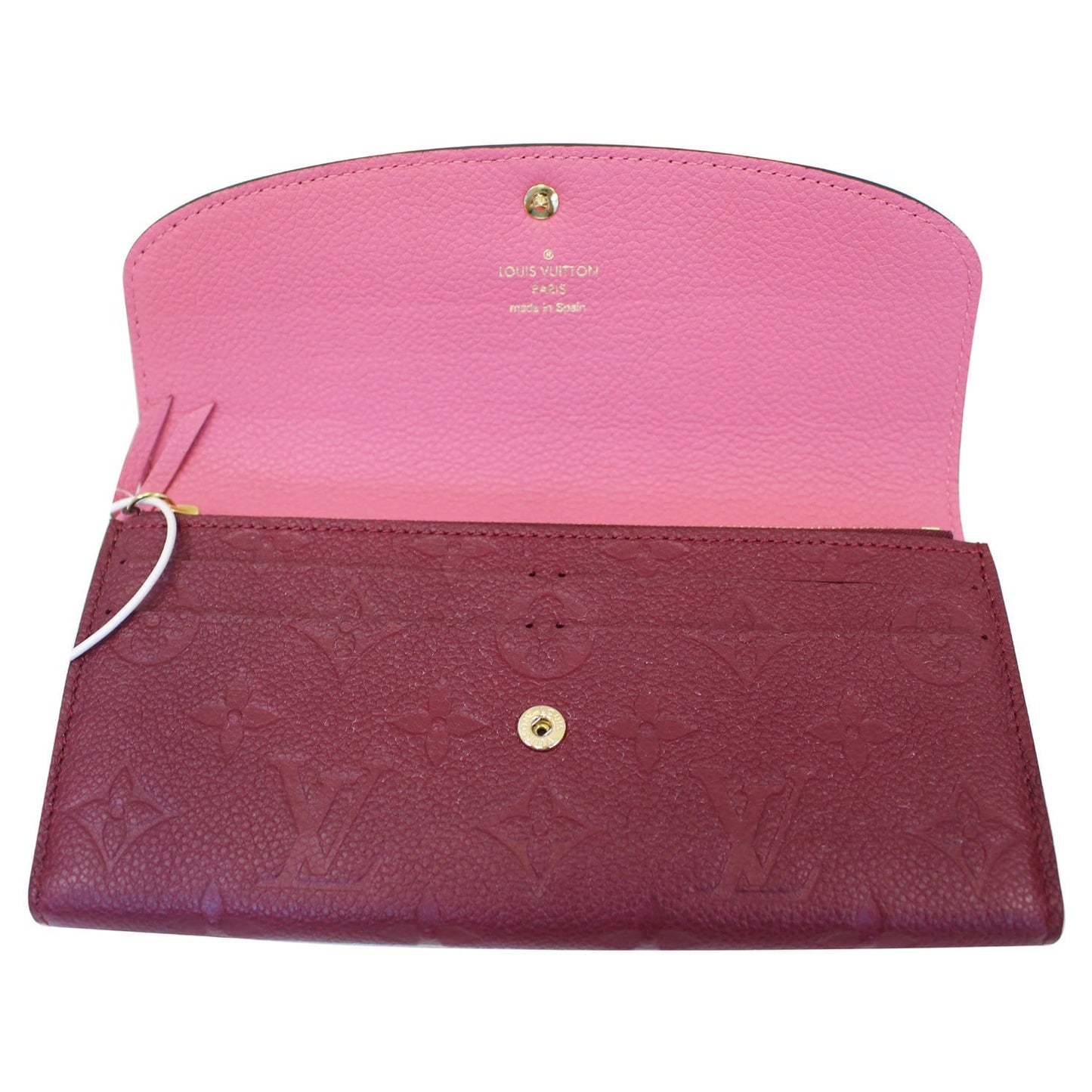 LOUIS VUITTON Emilie Monogram Empreinte Wallet Aurore
