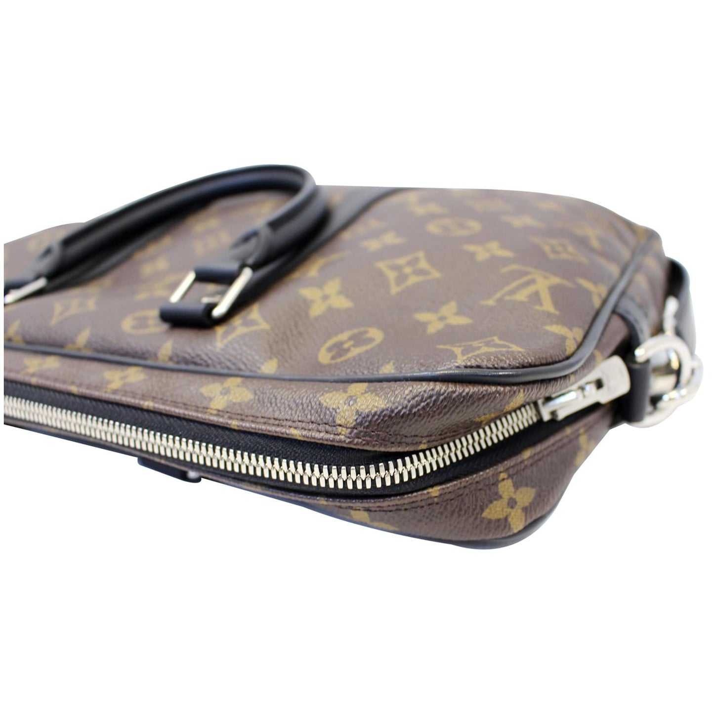 LOUIS VUITTON Porte-Documents Voyage PM Monogram Macassar Briefcase - 15% OFF