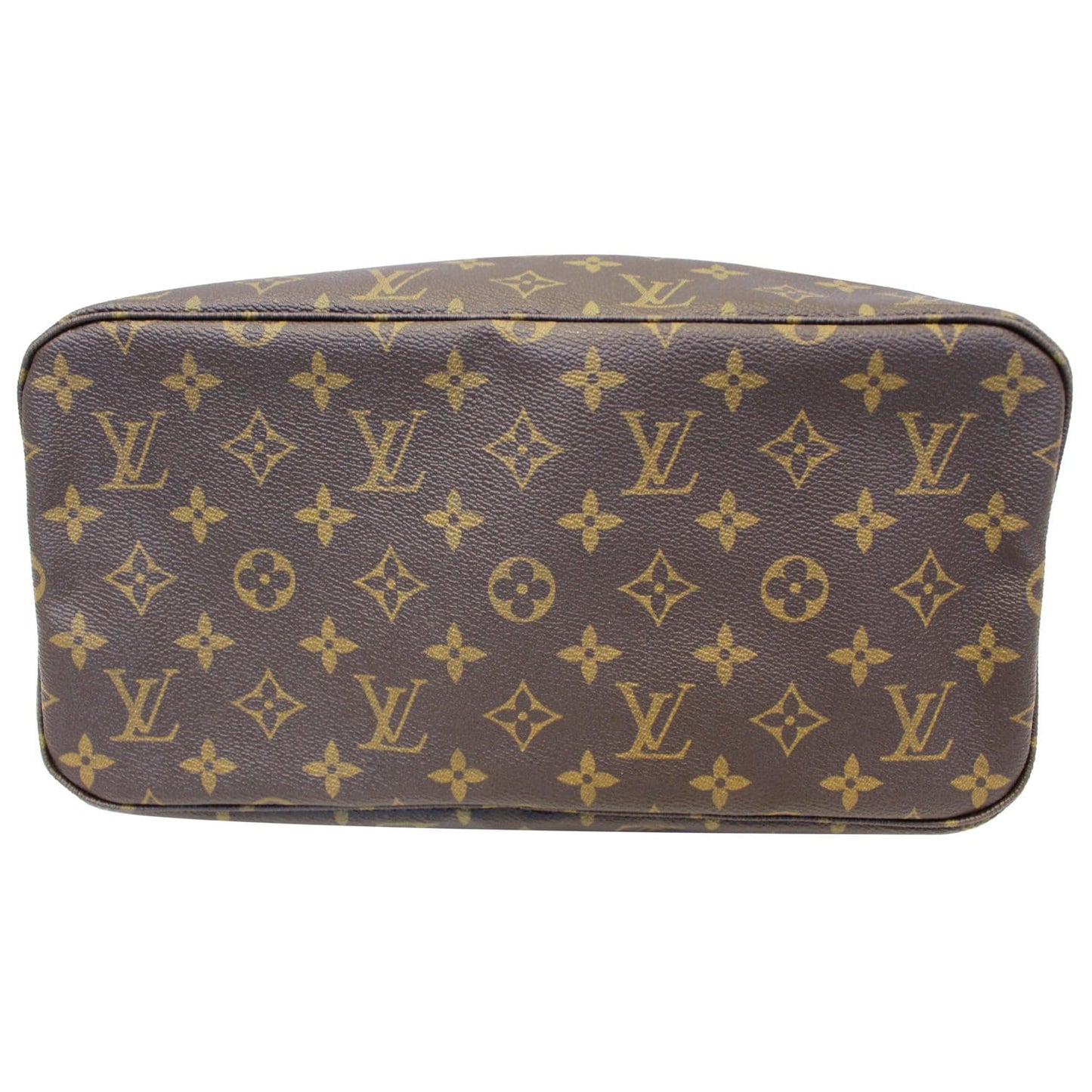 LOUIS VUITTON Neverfull MM Monogram Canvas Tote Shoulder Bag Brown