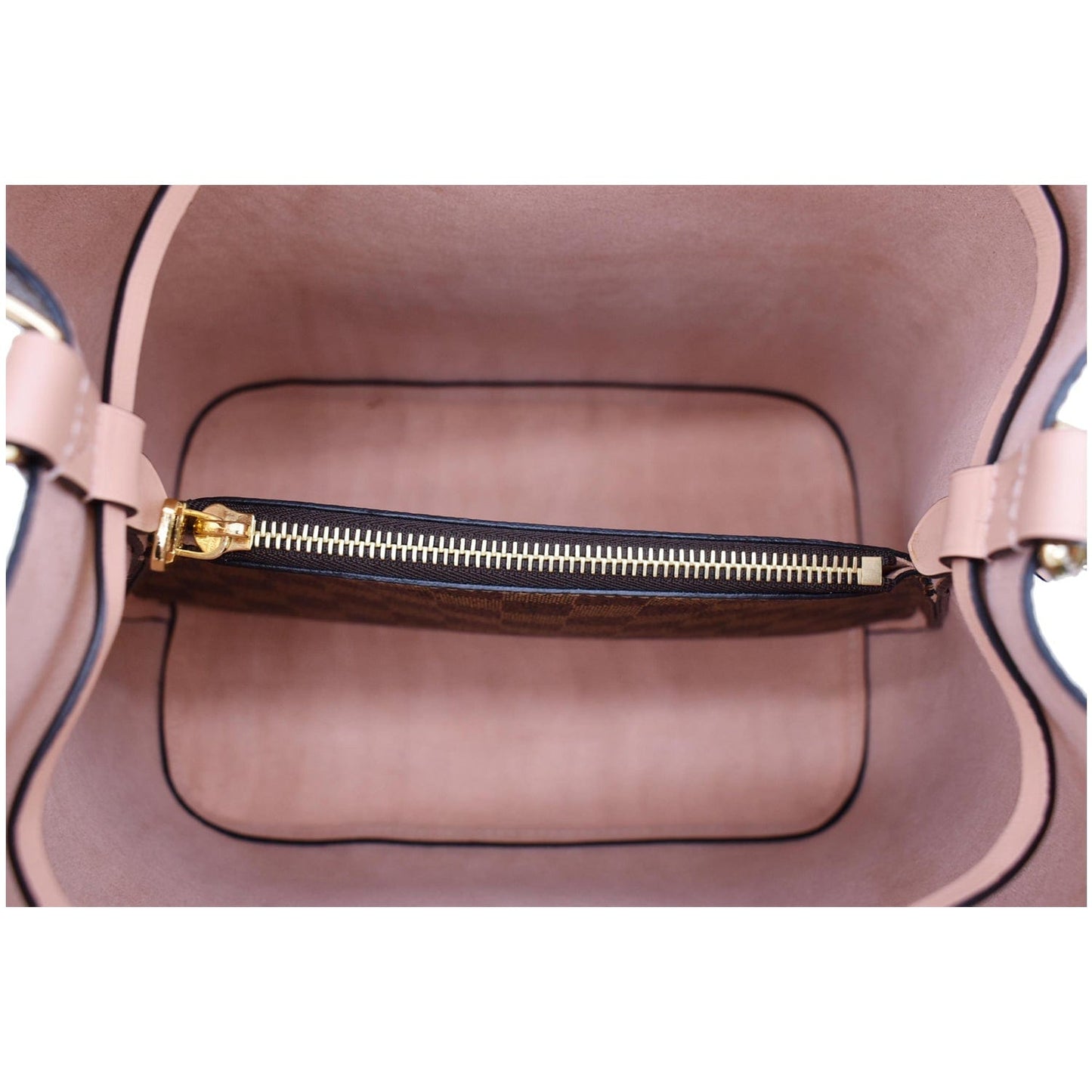LOUIS VUITTON Neonoe MM Damier Ebene Shoulder Bag Venus Pink