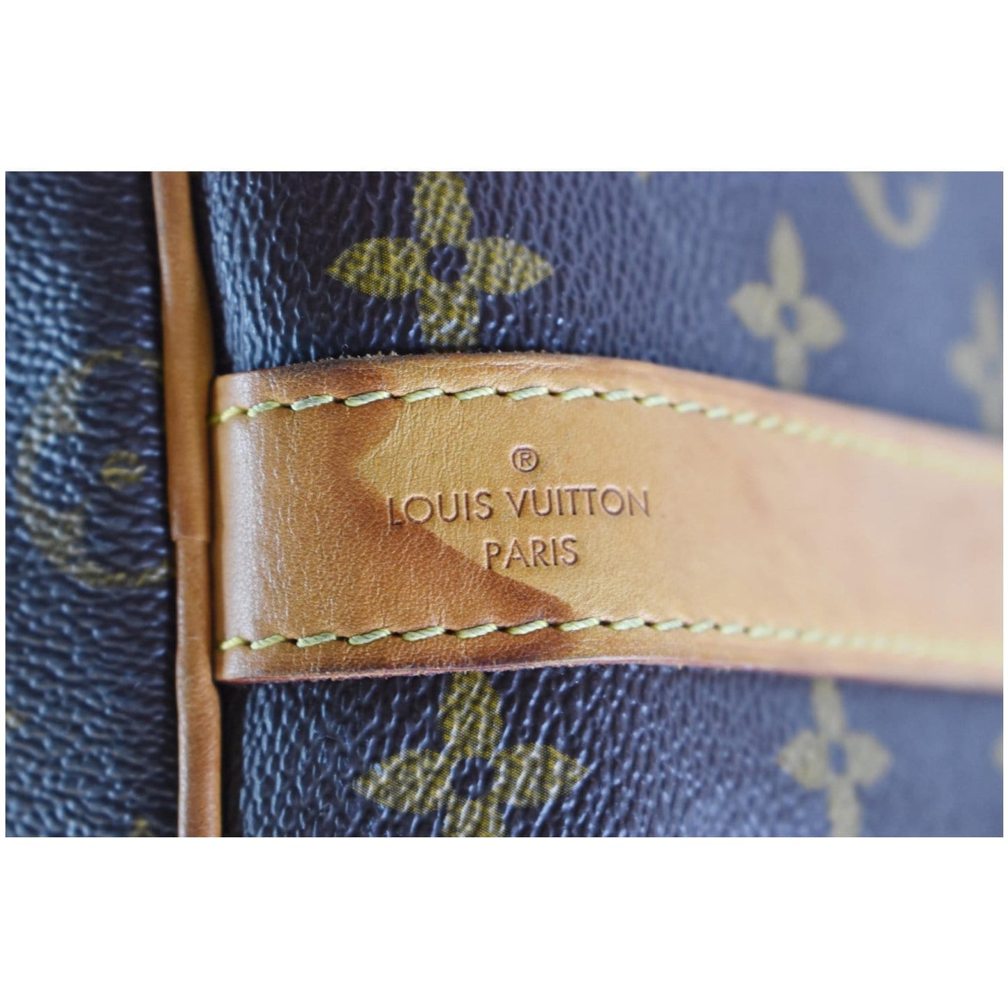 LOUIS VUITTON  Keepall Bandouliere 55 Monogram Canvas Travel Bag Brown