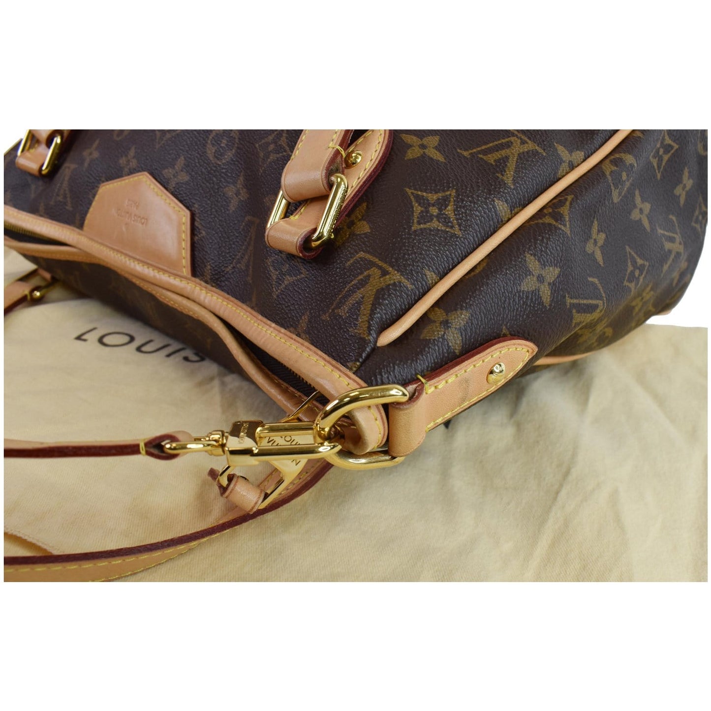 LOUIS VUITTON Estrela MM Monogram Canvas Shoulder Bag Brown