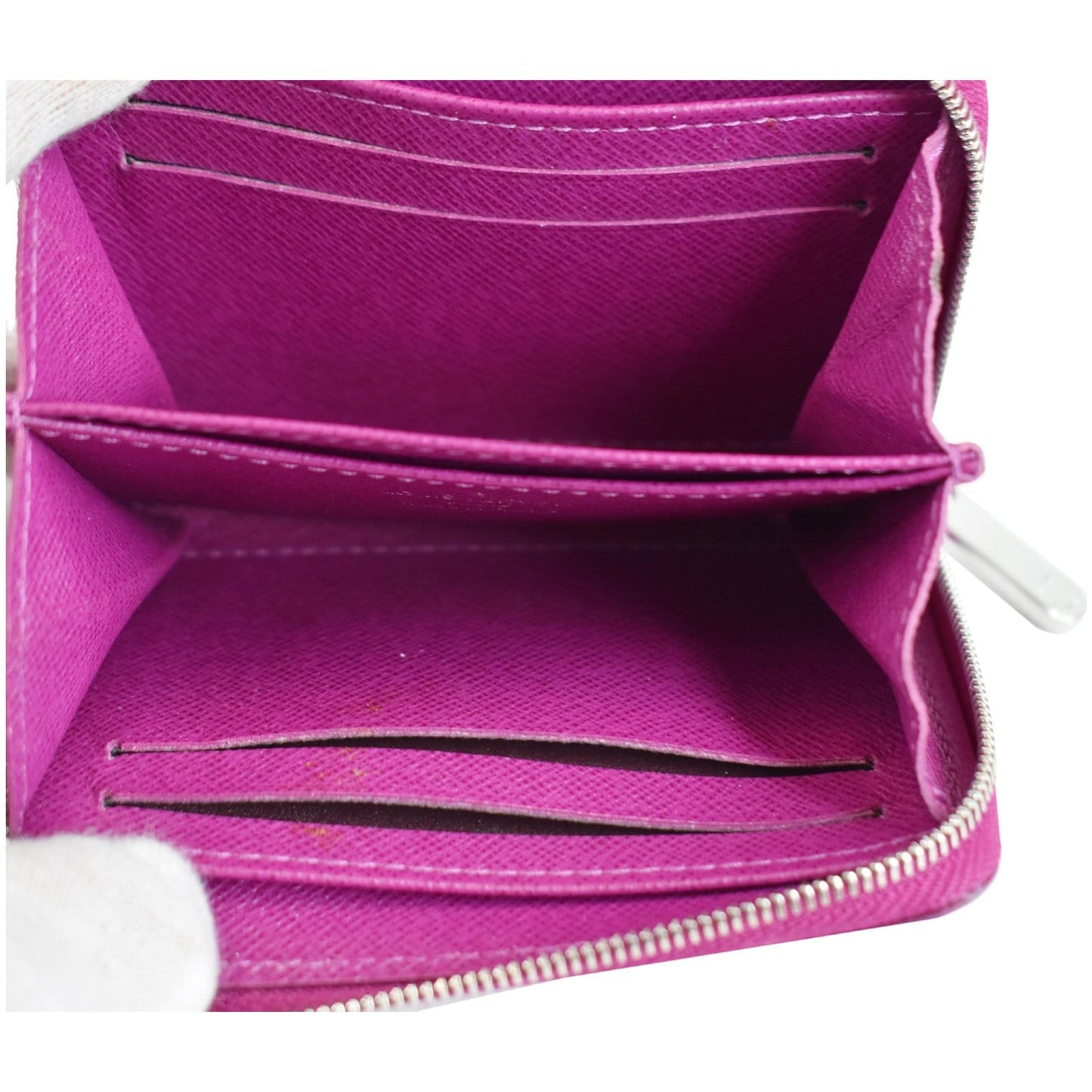 LOUIS VUITTON Epi Leather Zippy Coin Purse Purple
