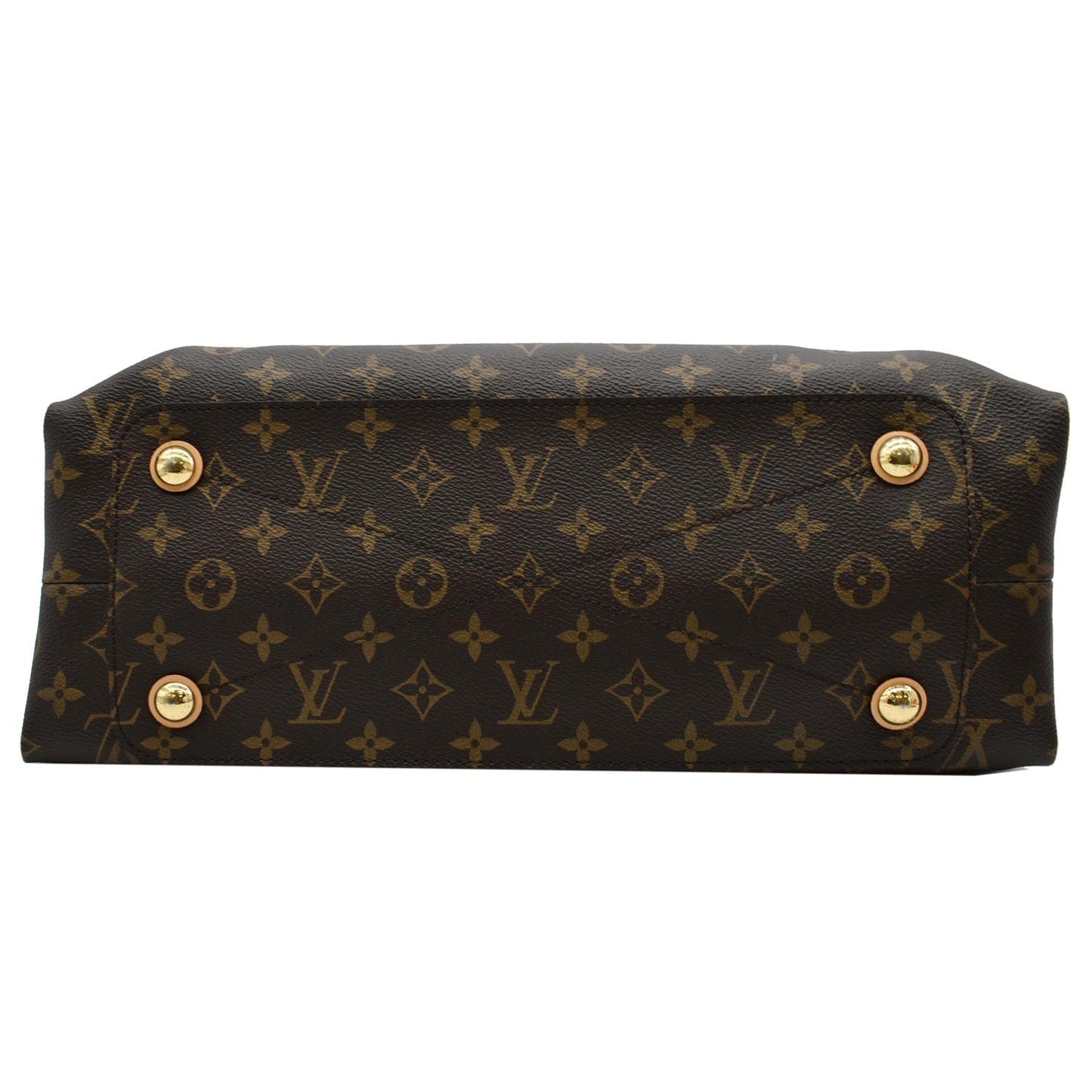 LOUIS VUITTON Olympe Monogram Canvas Satchel Shoulder Bag Brown