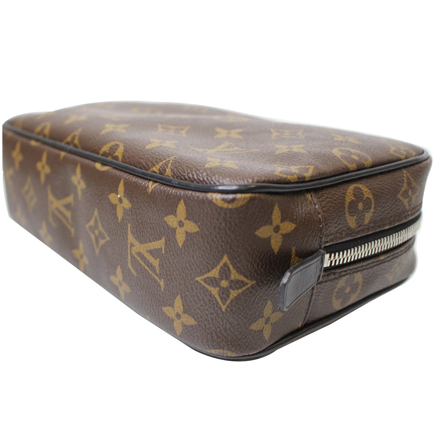 LOUIS VUITTON Monogram Macassar Toilet Pouch GM Brown