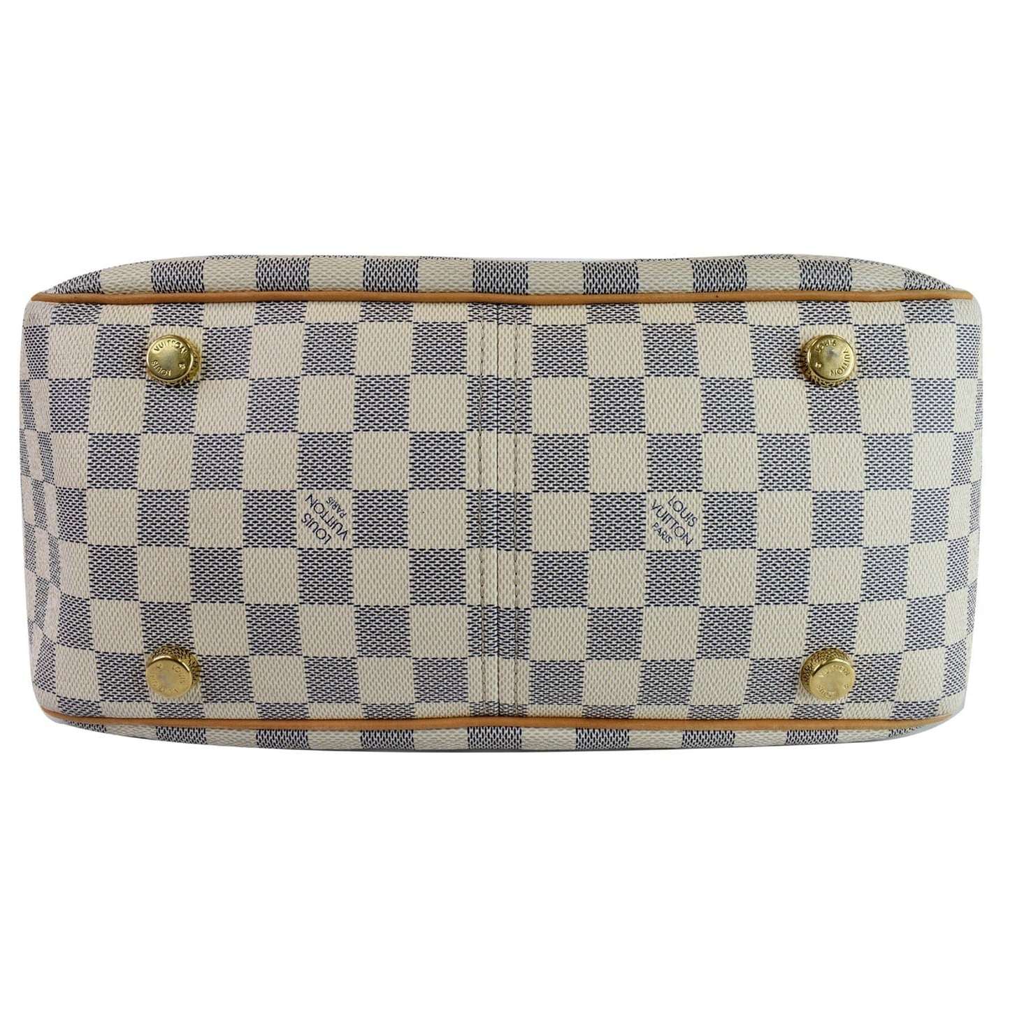 LOUIS VUITTON Figheri PM Damier Azur Shoulder Bag White