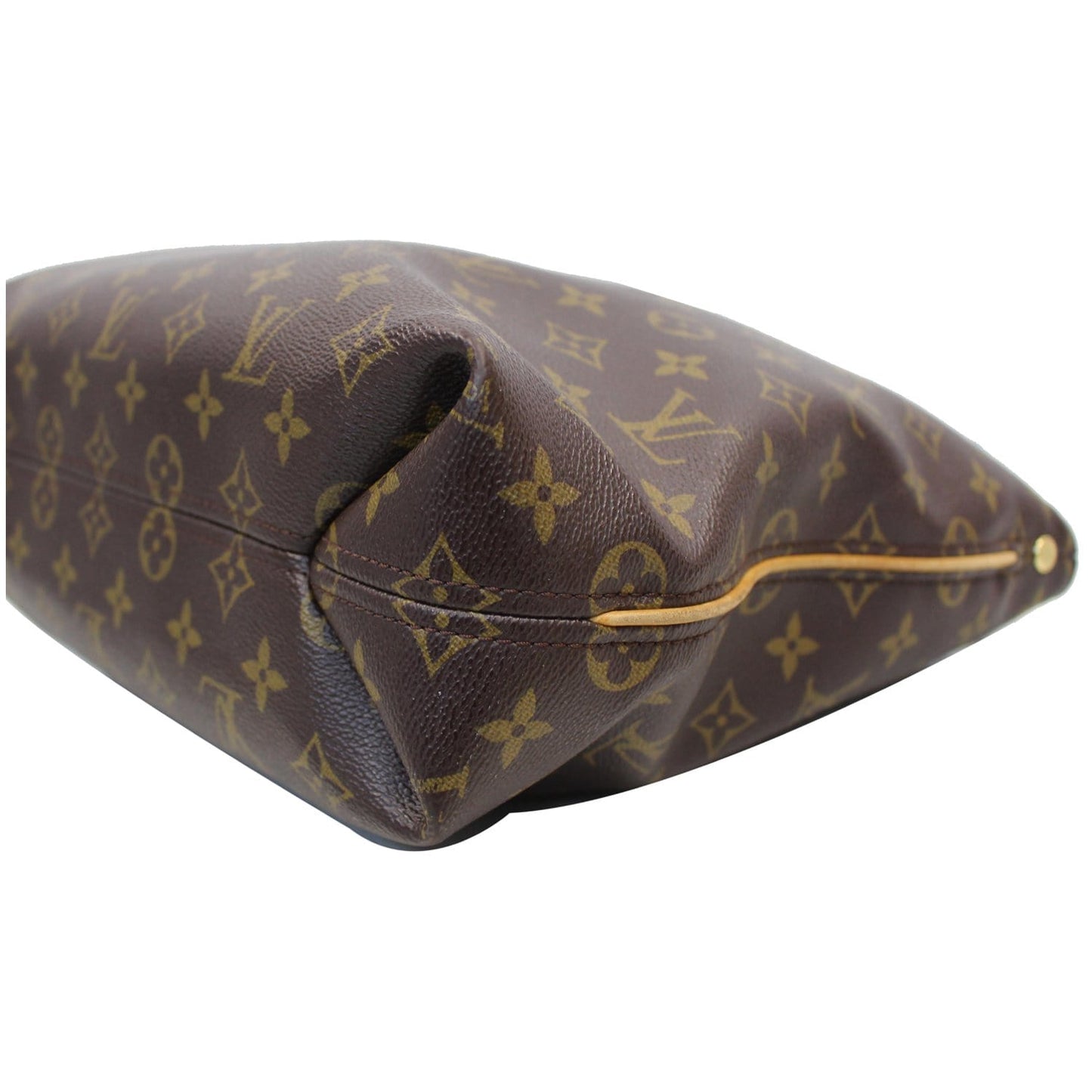 LOUIS VUITTON Sully PM Monogram Canvas Shoulder Bag Brown