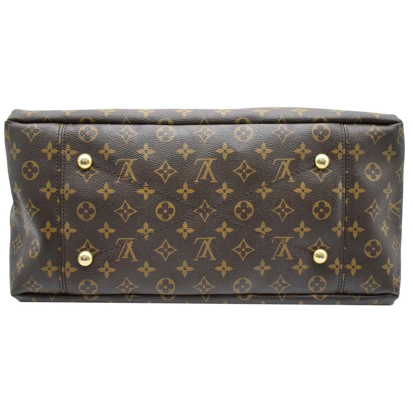 LOUIS VUITTON Artsy MM Monogram Canvas Hobo Bag Brown