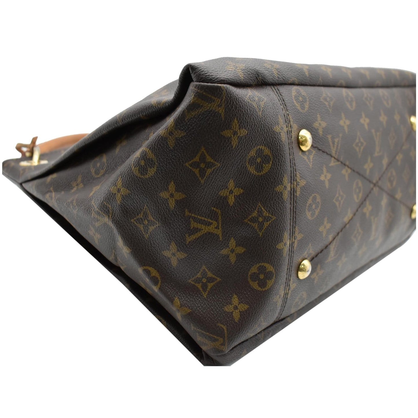 LOUIS VUITTON Artsy MM Monogram Canvas Hobo Bag Brown