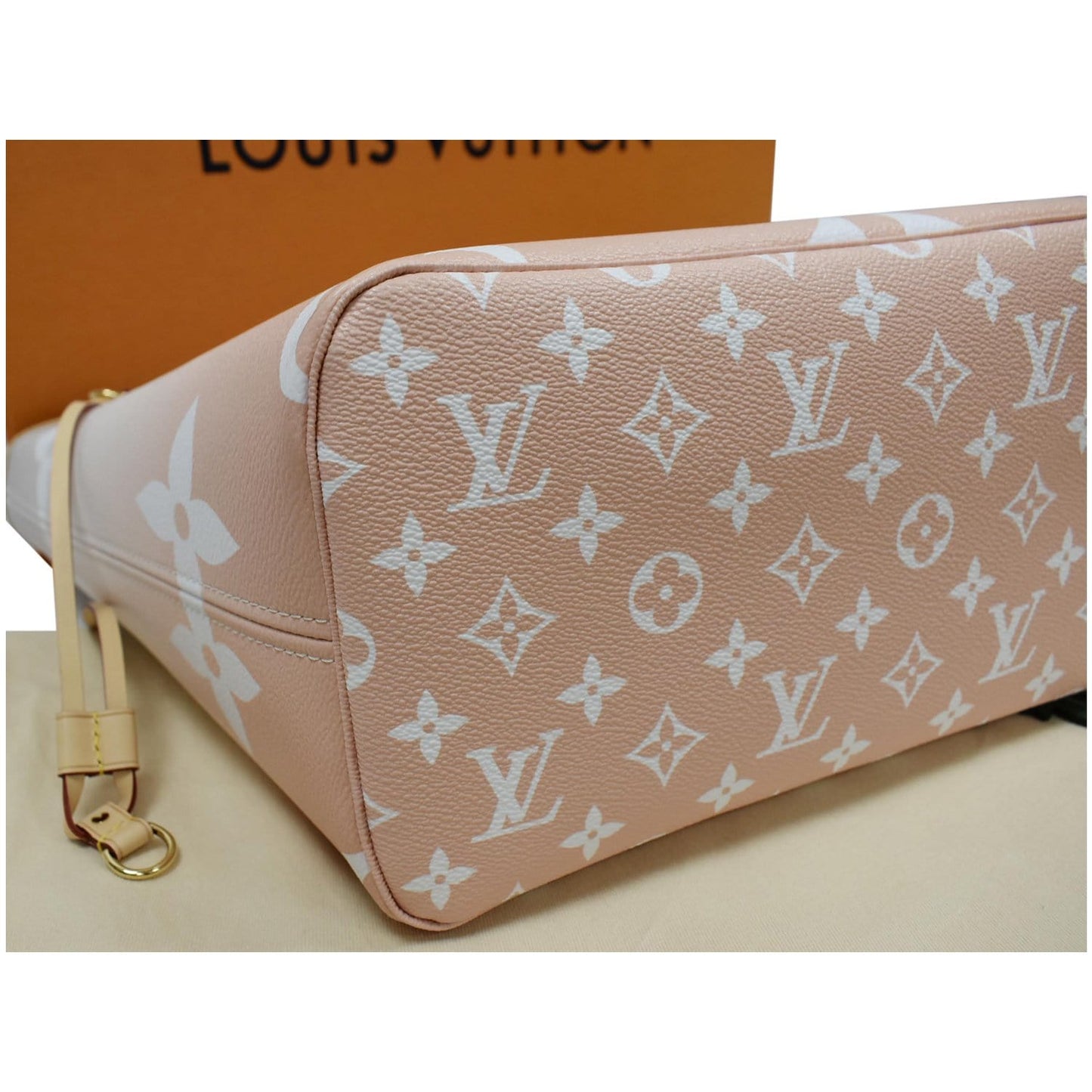 LOUIS VUITTON Neverfull MM Pool Monogram Giant Tote Shoulder Bag Brume