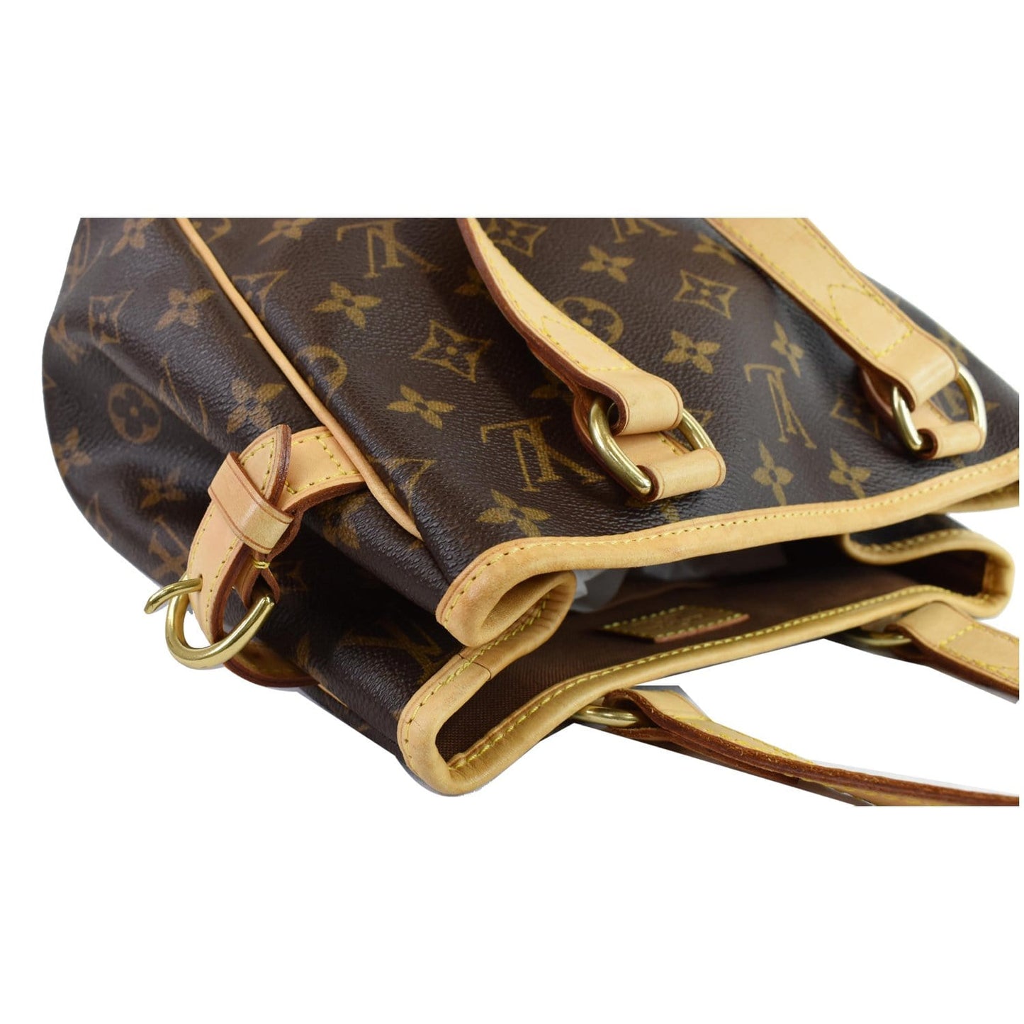 LOUIS VUITTON Batignolles Vertical Monogram Canvas Tote Bag Brown