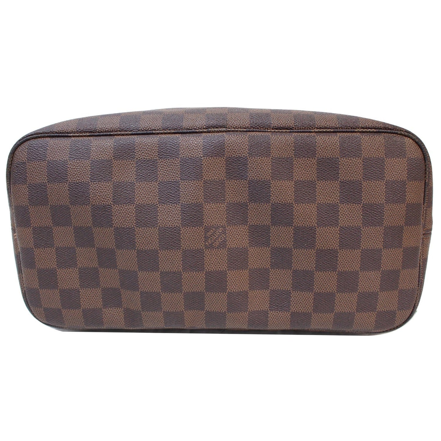 LOUIS VUITTON Neverfull MM Damier Ebene Tote Shoulder Bag Brown