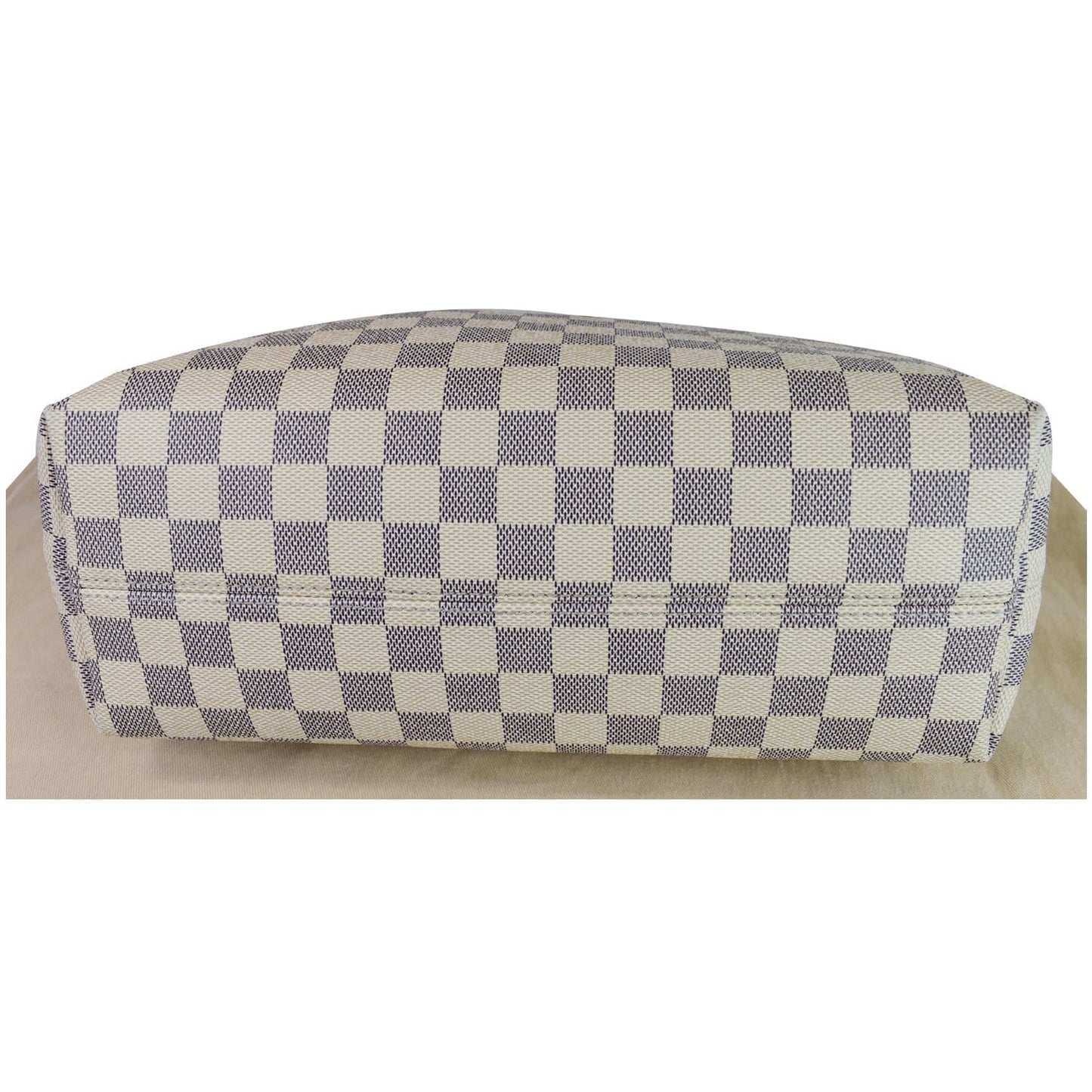 LOUIS VUITTON Graceful PM Damier Azur Shoulder Bag White