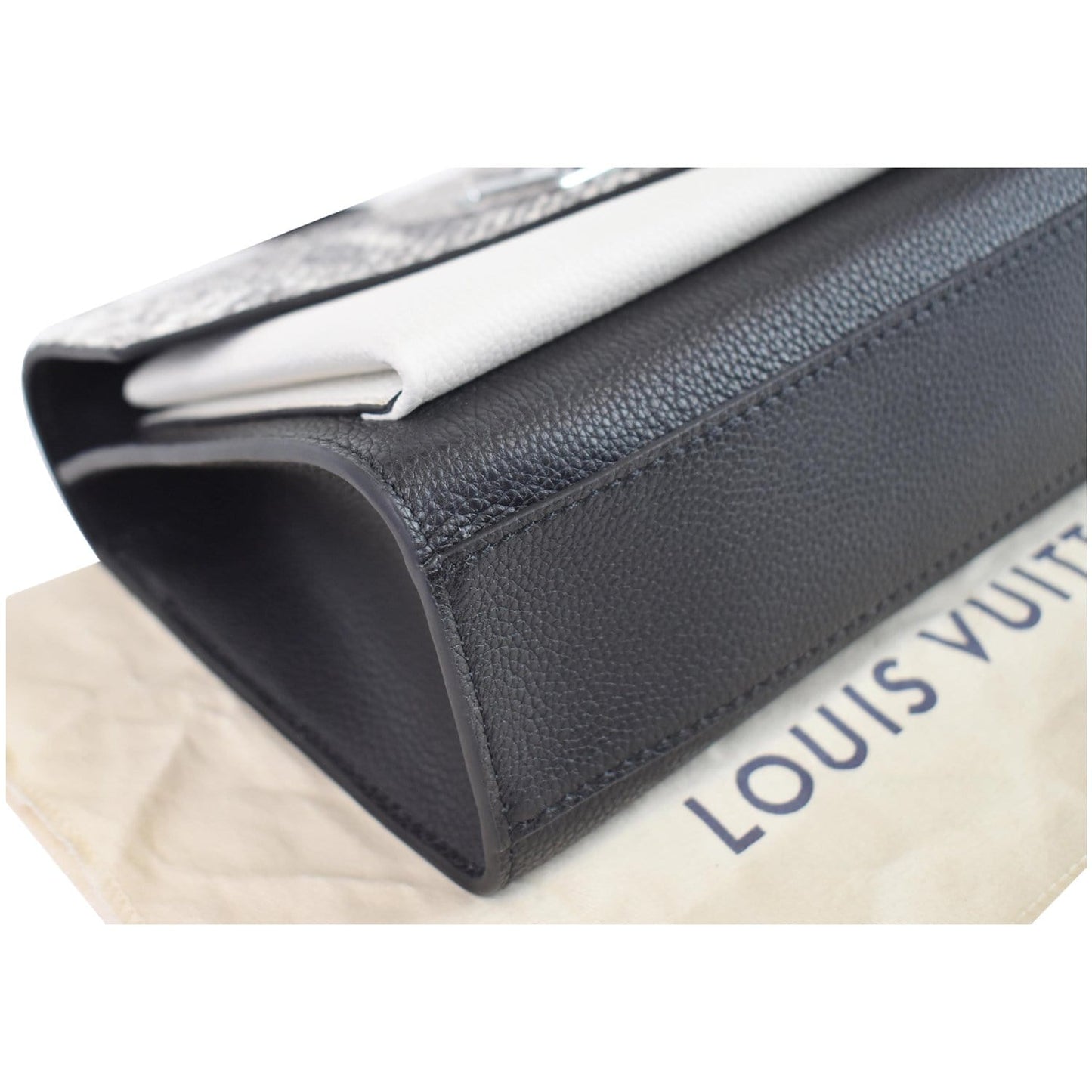 LOUIS VUITTON MyLockme BB Python Leather Crossbody Bag Black