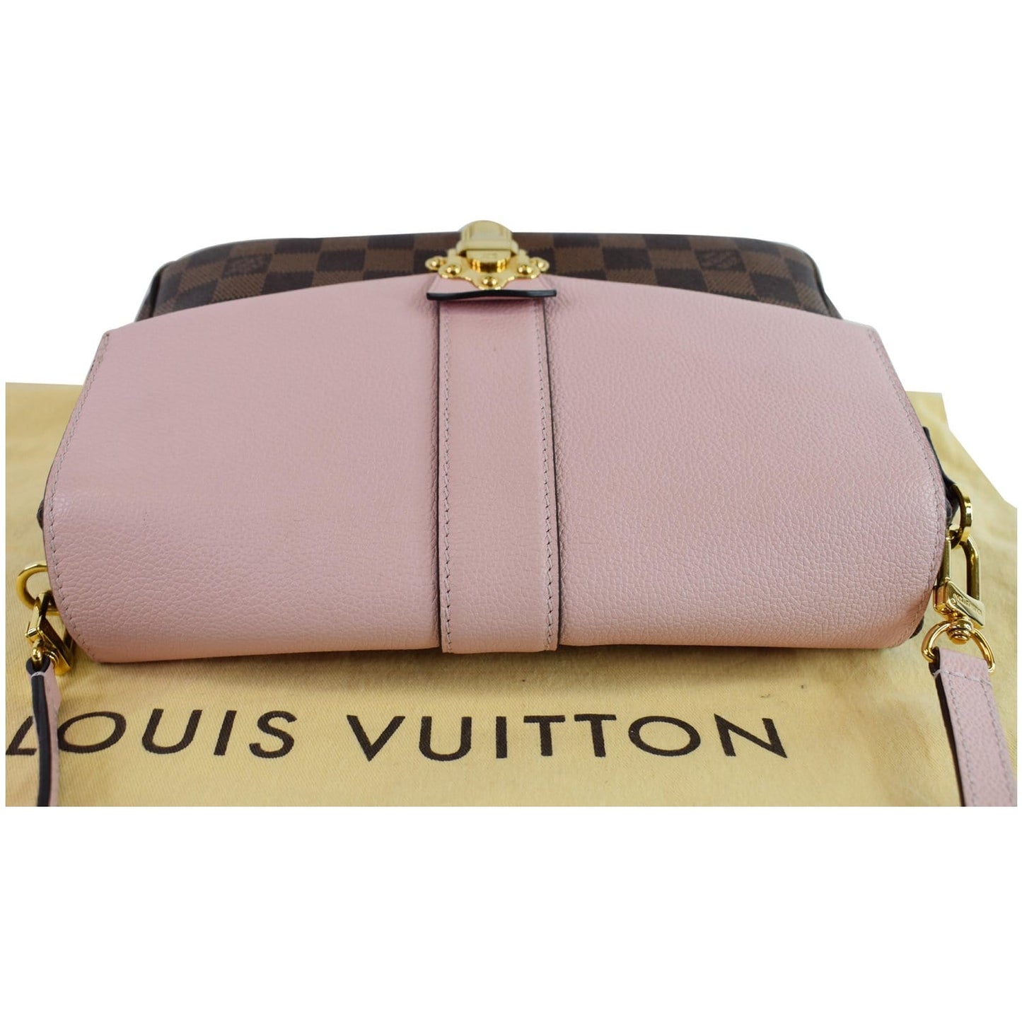 LOUIS VUITTON Clapton Damier Ebene Crossbody Bag Magnolia