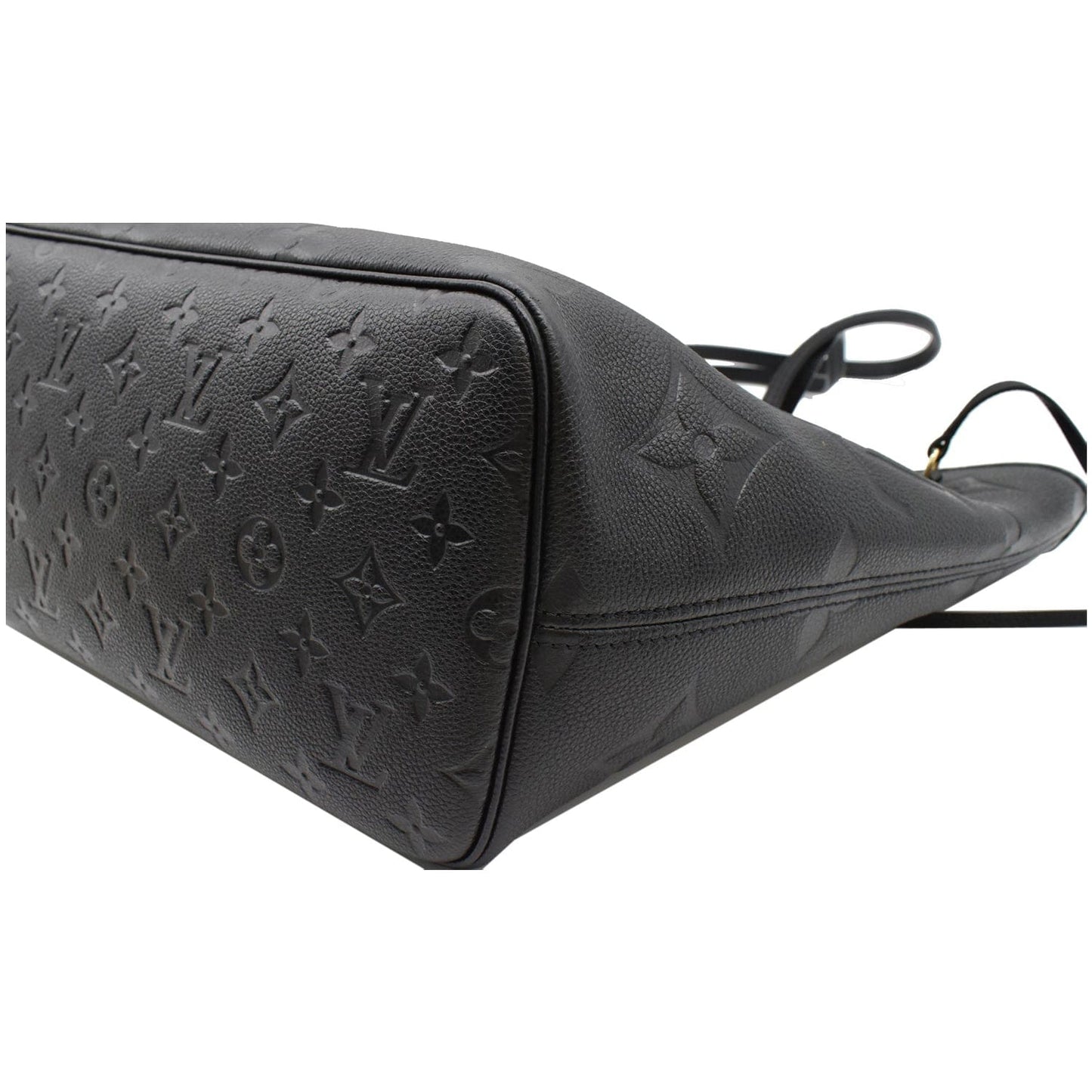 LOUIS VUITTON Neverfull MM Monogram Empreinte Tote Bag Black