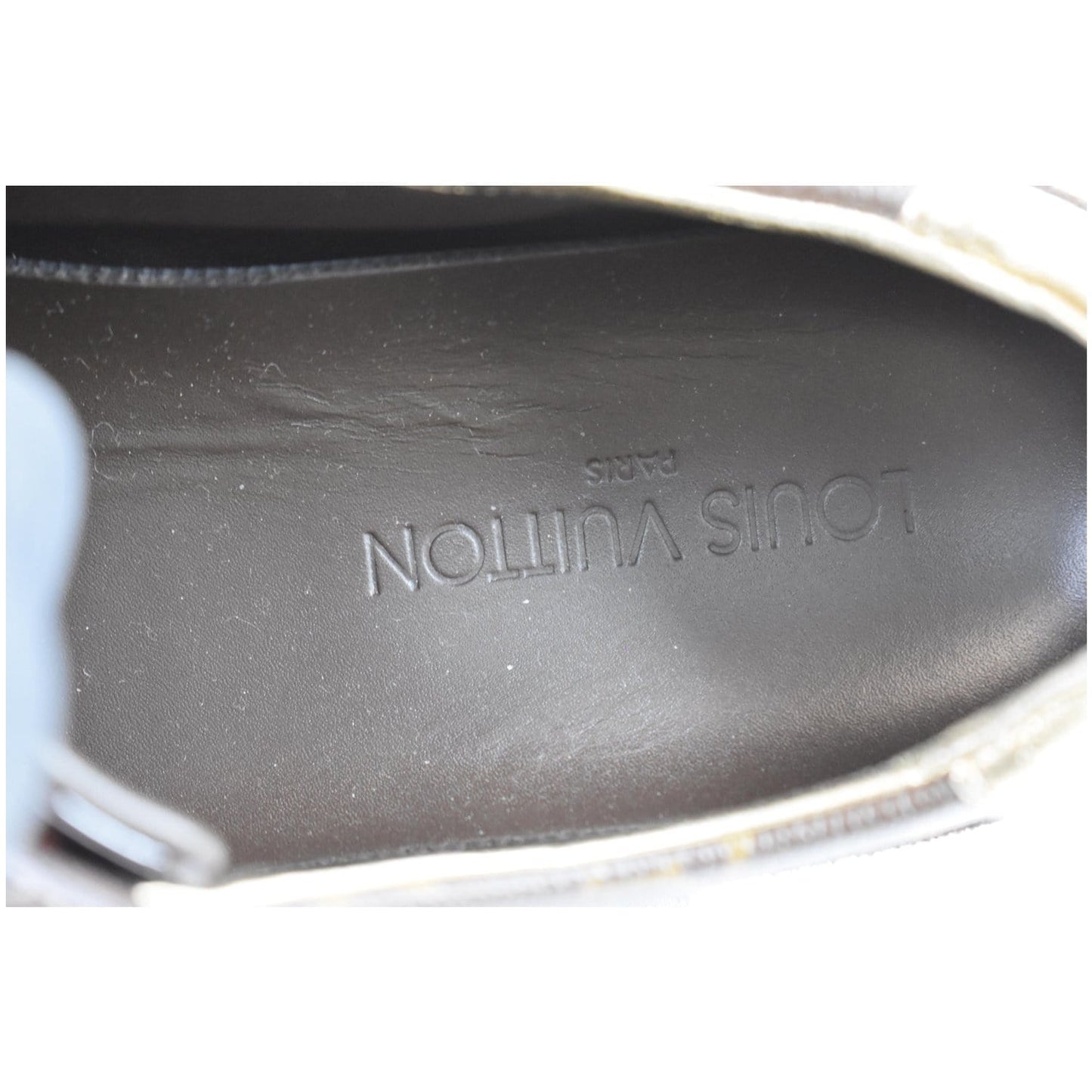 LOUIS VUITTON Monogram Patent Globe Trotter Sneakers Brown US 8