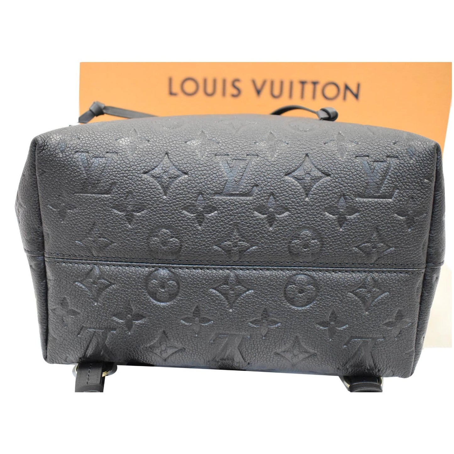 LOUIS VUITTON Montsouris Monogram Empreinte Leather Backpack Black