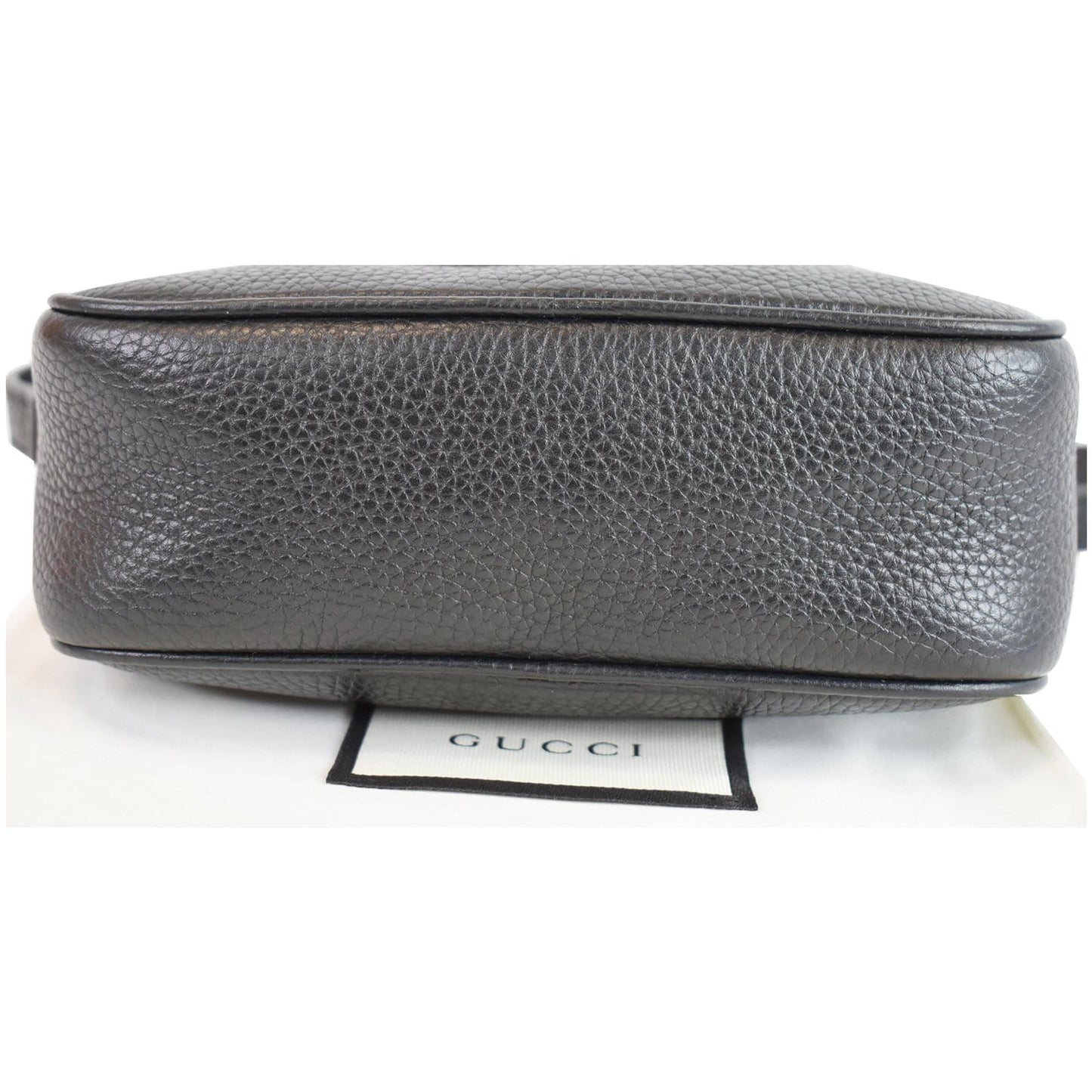 GUCCI Soho Disco Small Leather Crossbody Bag Black 347994