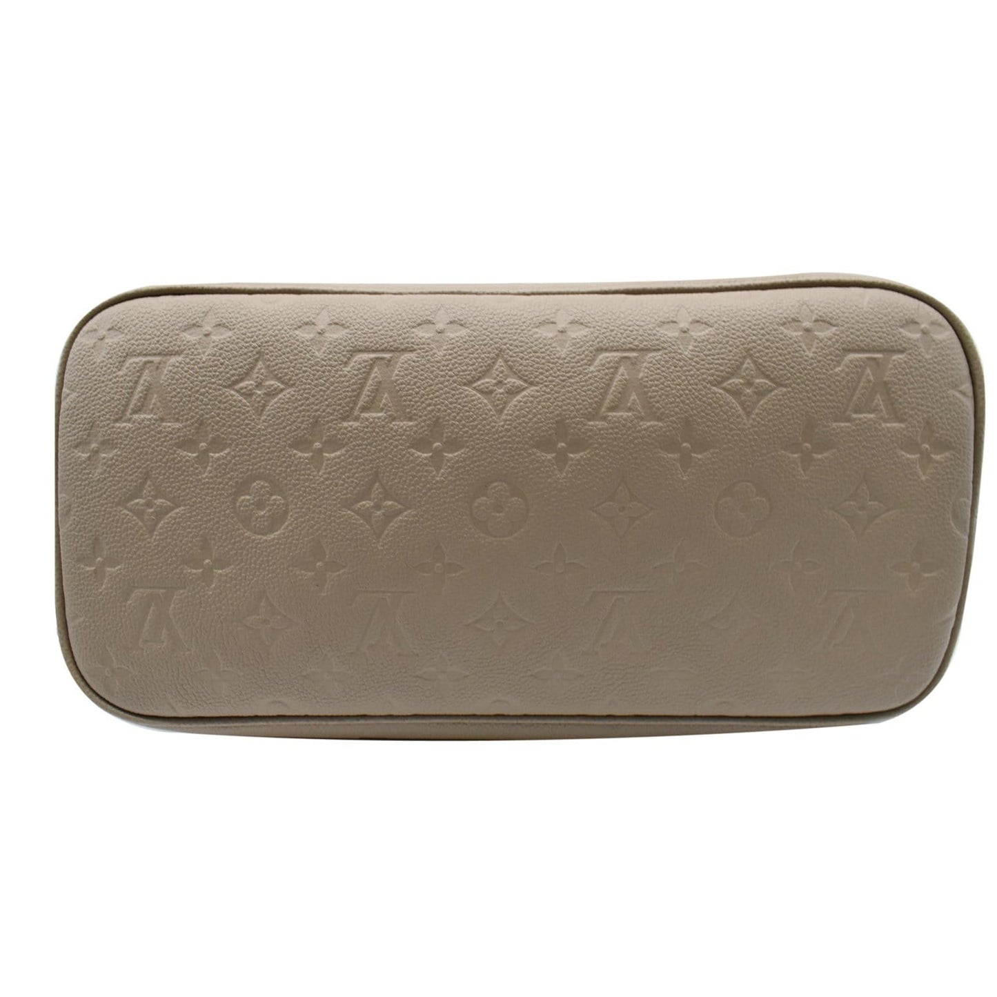 LOUIS VUITTON  Neverfull MM Monogram Empreinte Tote Bag Beige