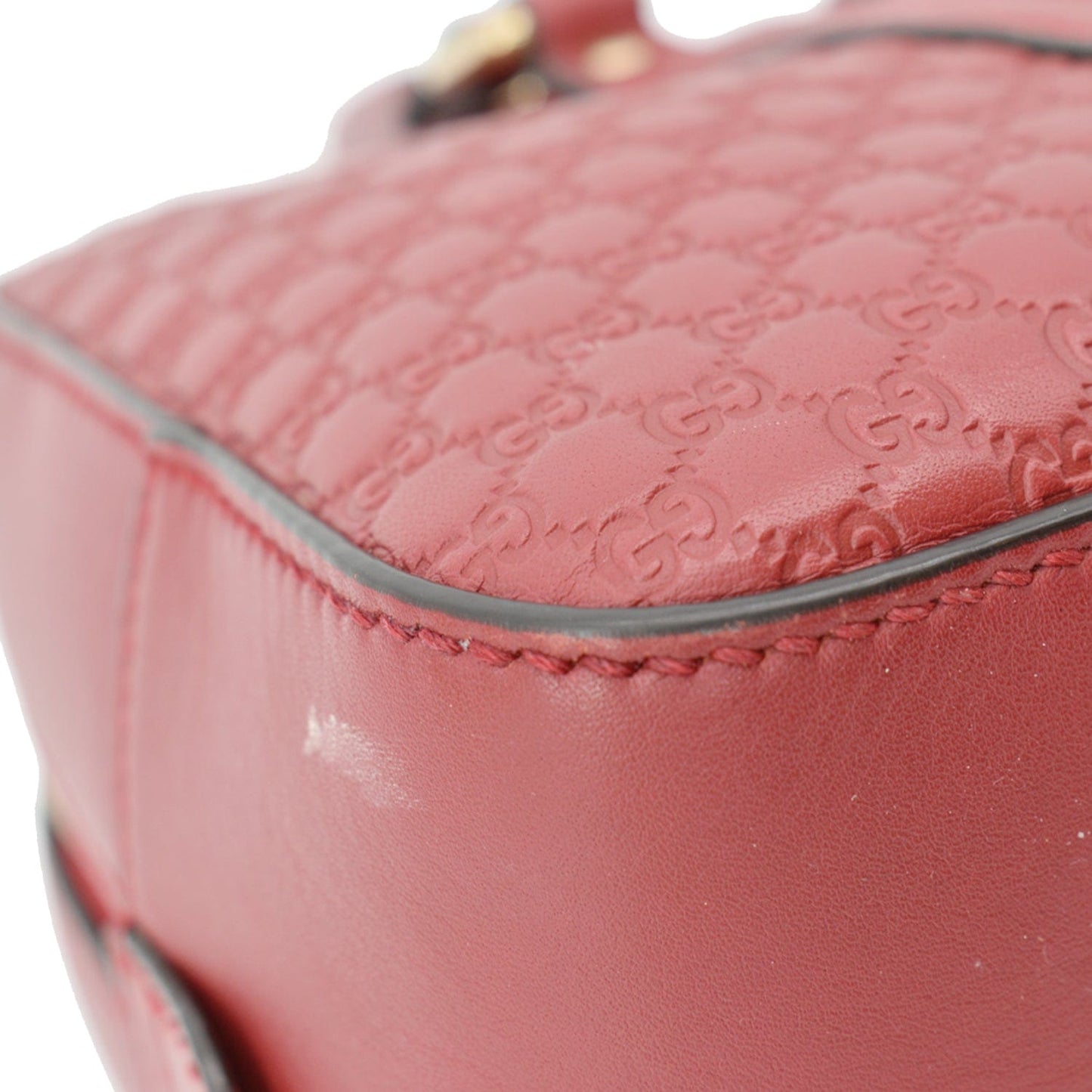 GUCCI Microguccissima Small Leather Crossbody Bag Navy Red 510286