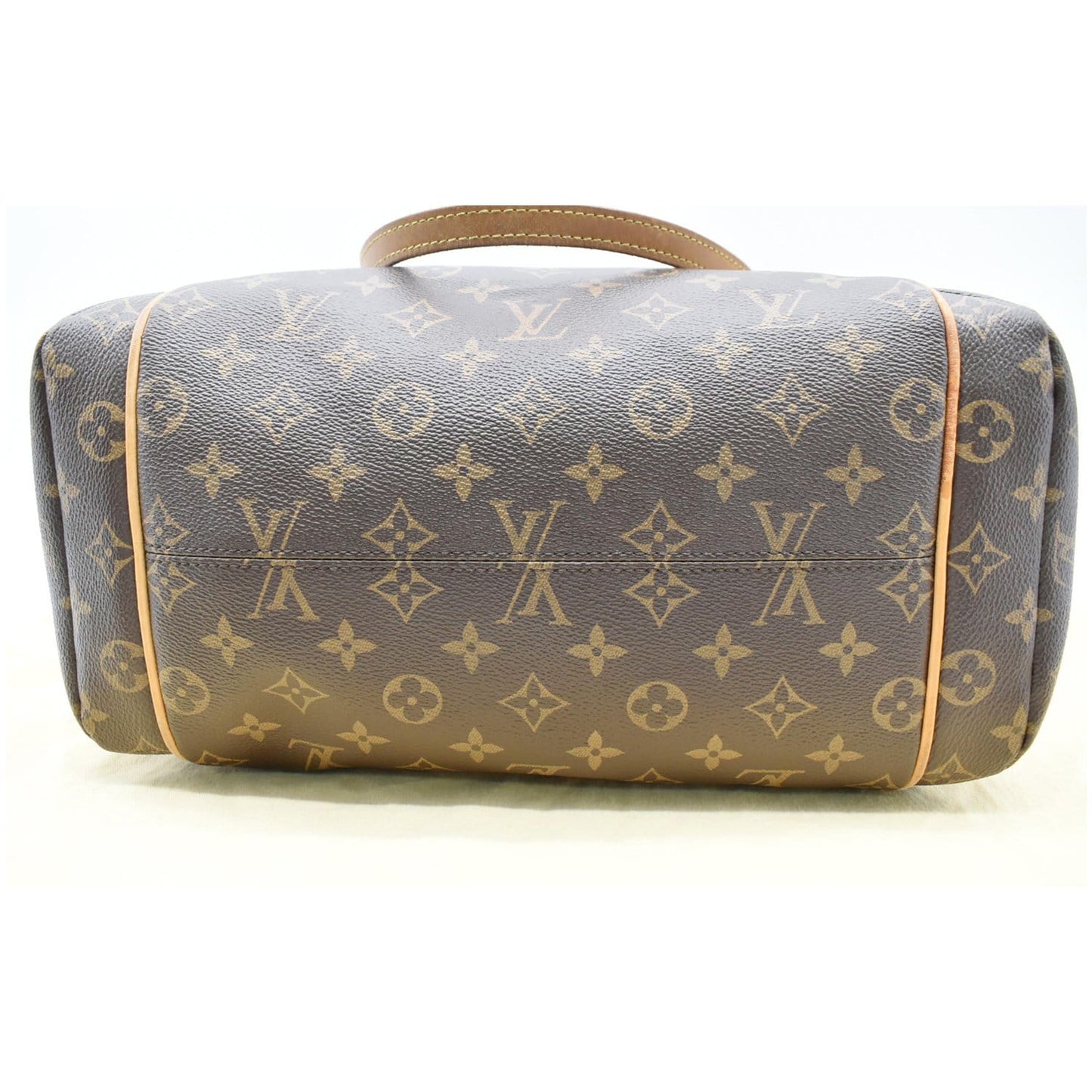 LOUIS VUITTON Totally MM Monogram Canvas Shoulder Bag Brown