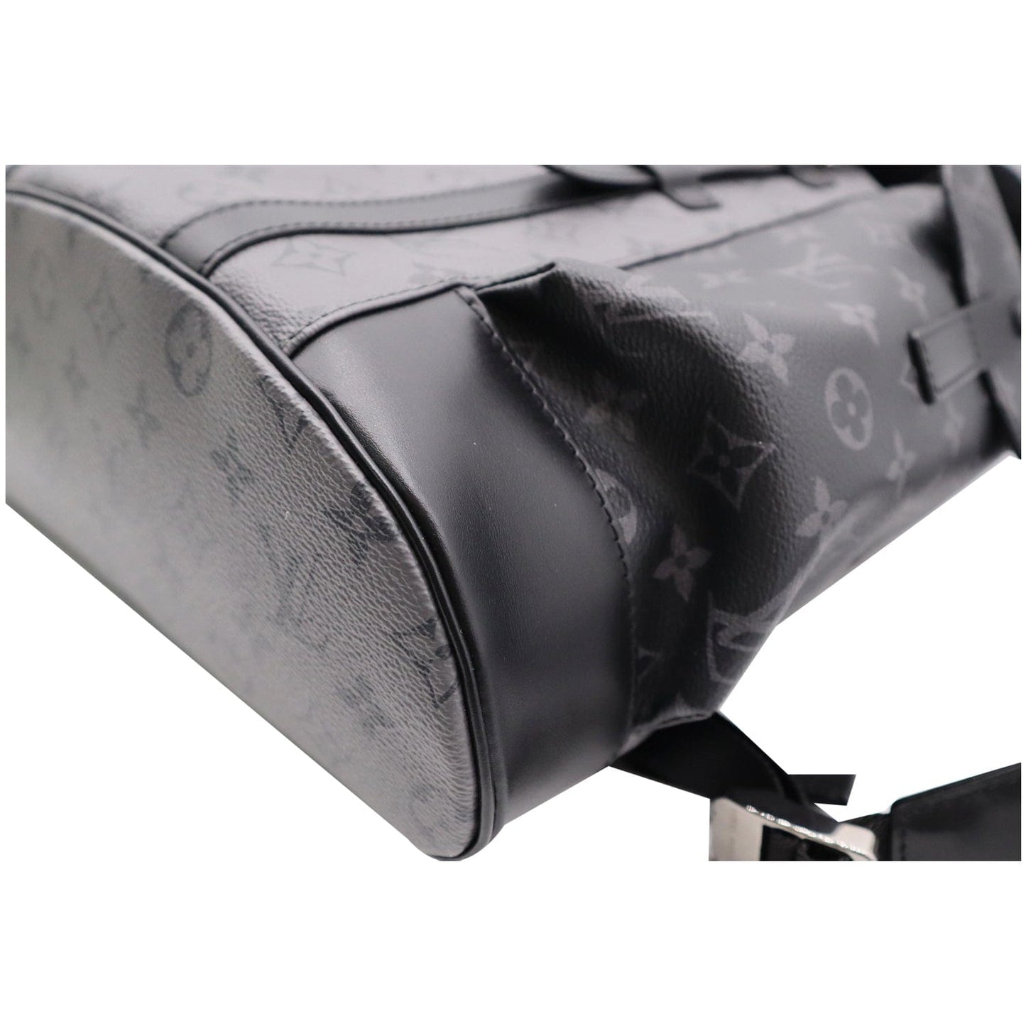 LOUIS VUITTON Christopher PM Reverse Monogram Eclipse Backpack Bag Black