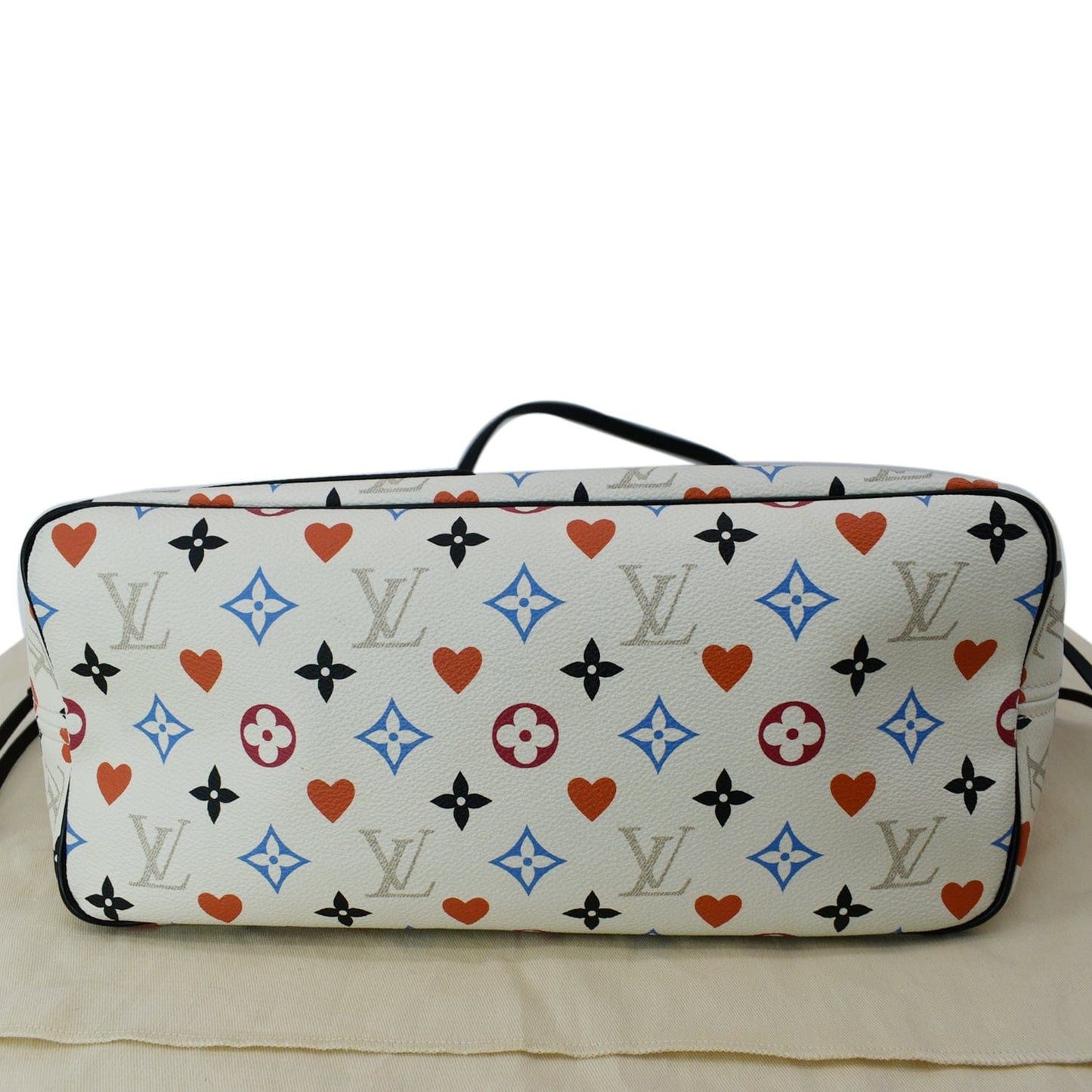 LOUIS VUITTON Game On Neverfull Monogram Canvas Shoulder Bag White