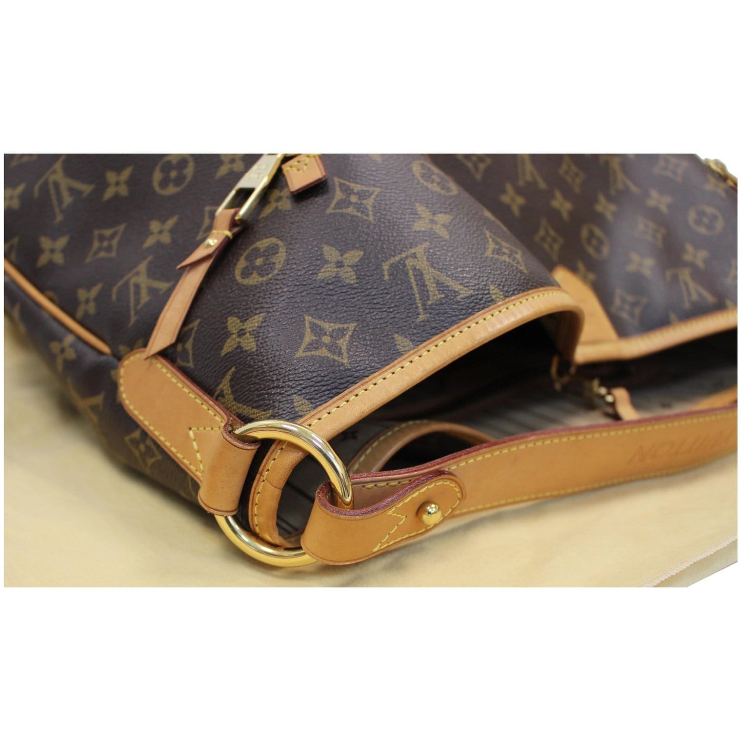 LOUIS VUITTON Delightful GM Monogram Canvas Shoulder Bag Brown