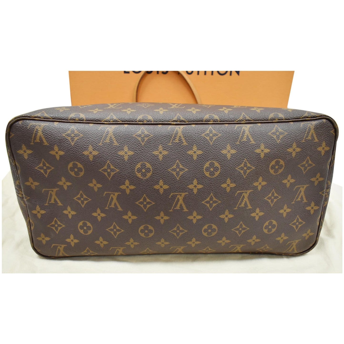 LOUIS VUITTON Neverfull GM Monogram Canvas Tote Shoulder Bag Brown
