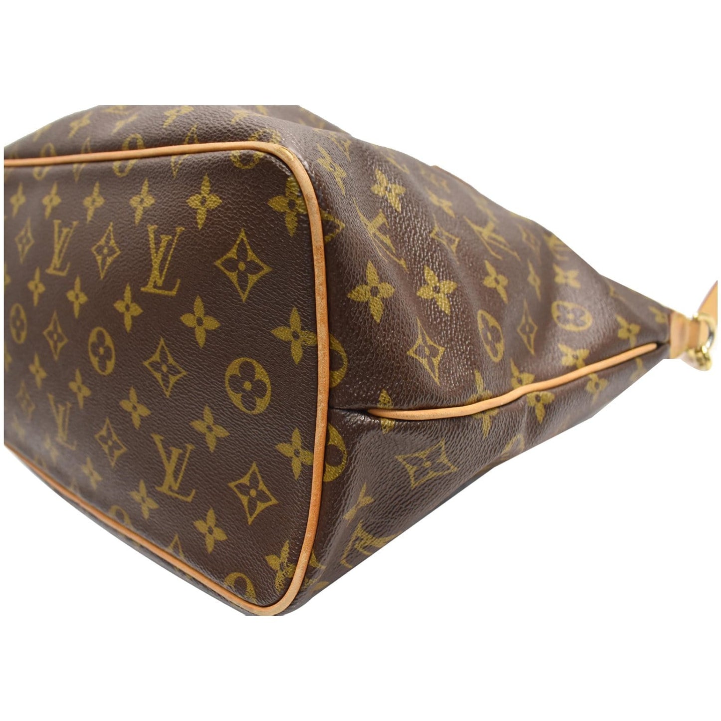 LOUIS VUITTON Palermo PM Monogram Canvas Shoulder Bag Brown