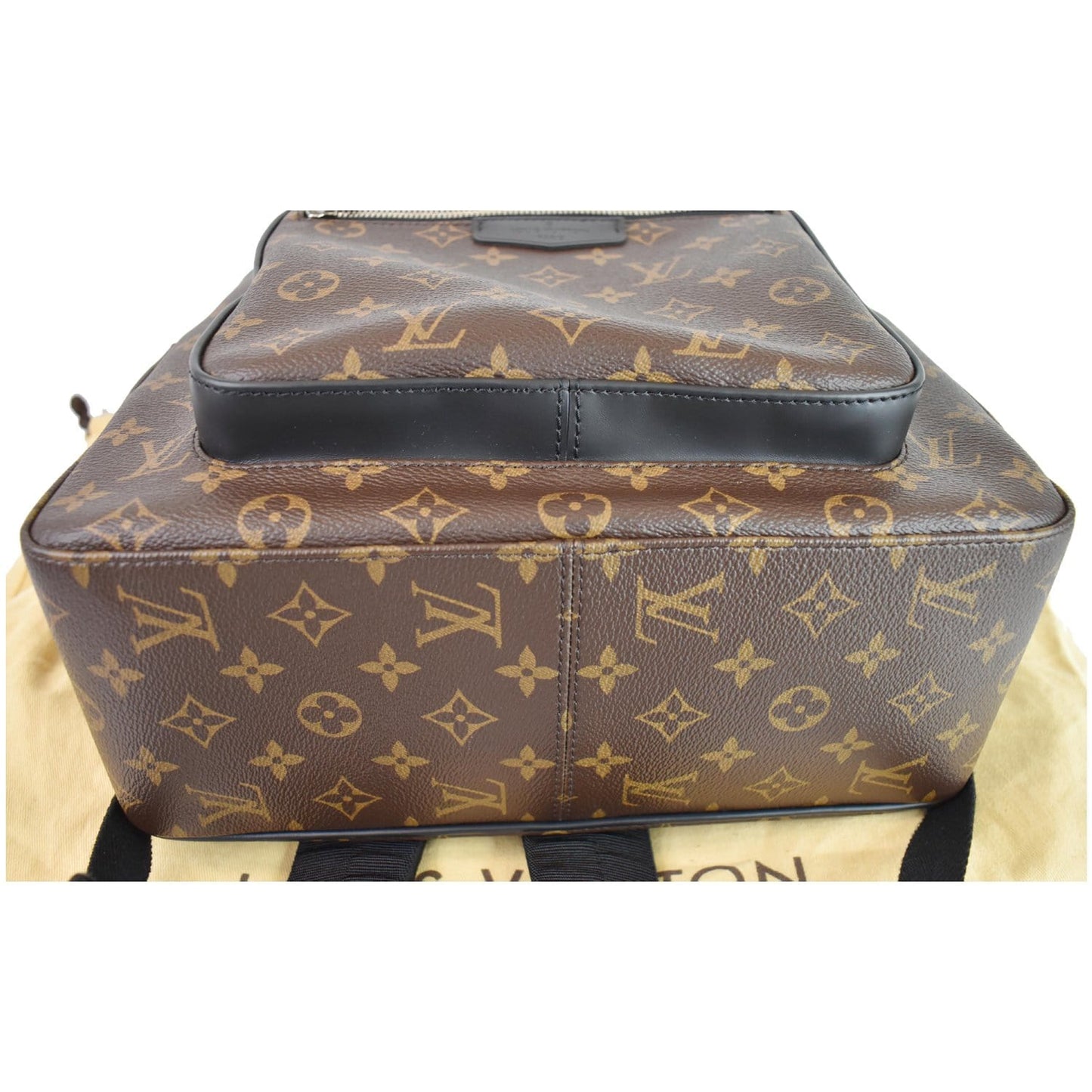 LOUIS VUITTON Josh Monogram Canvas Backpack Bag Brown