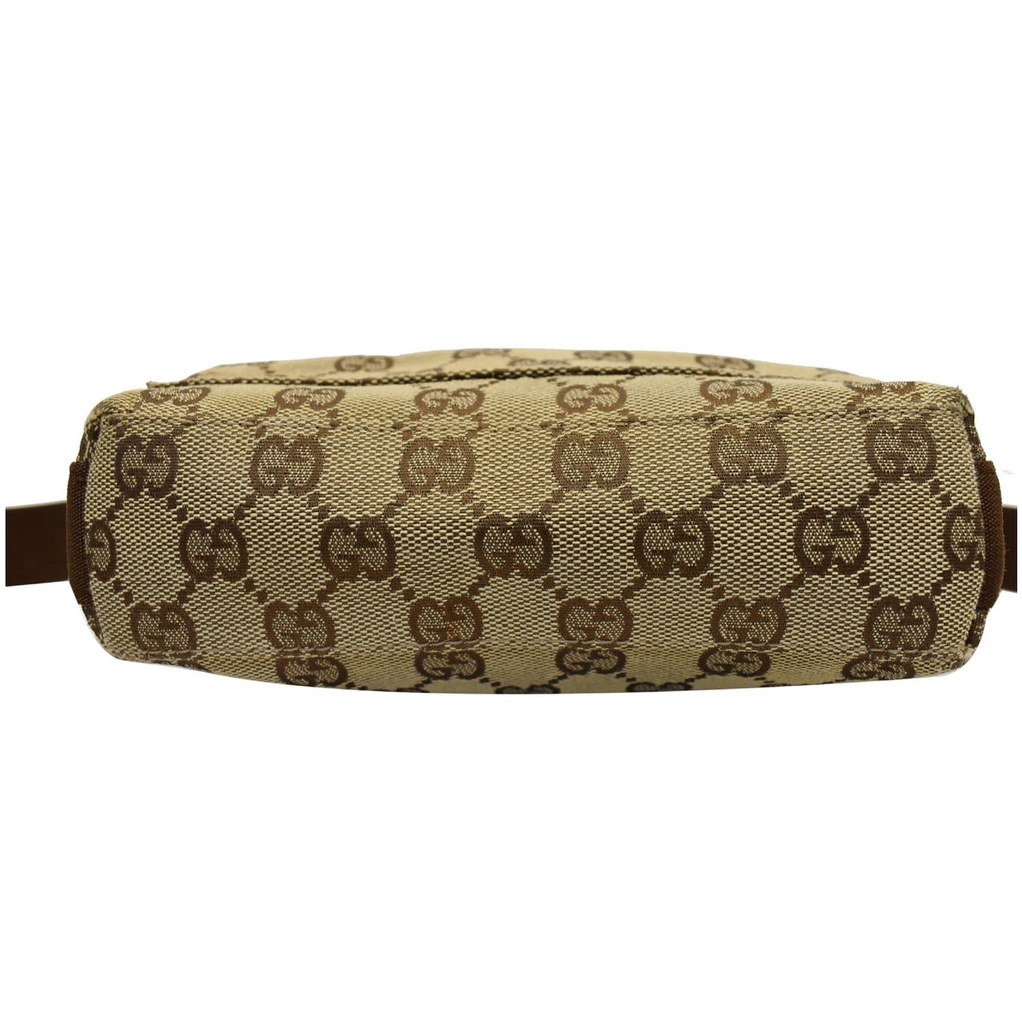 GUCCI Monogram Canvas Small Messenger Bag Brown 92646