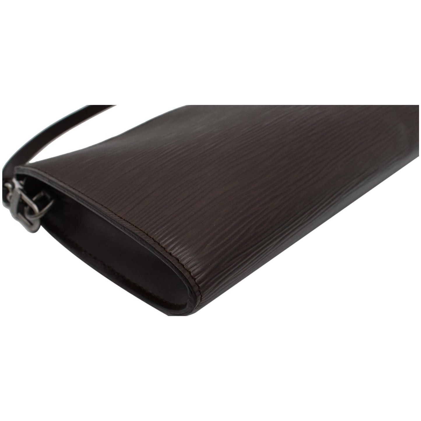 LOUIS VUITTON Moka Pochette Epi Leather Accessoires Pouch Brown