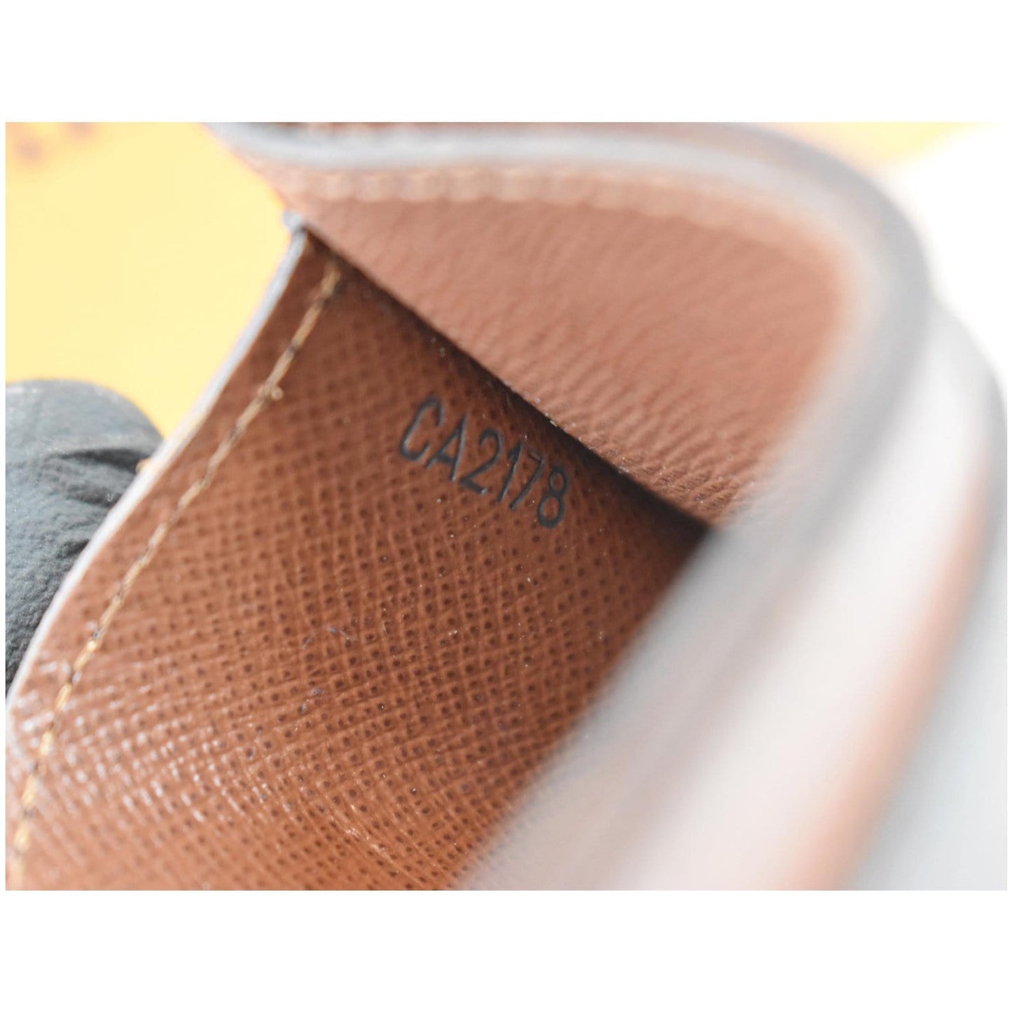 LOUIS VUITTON Monogram Canvas Card Holder Brown