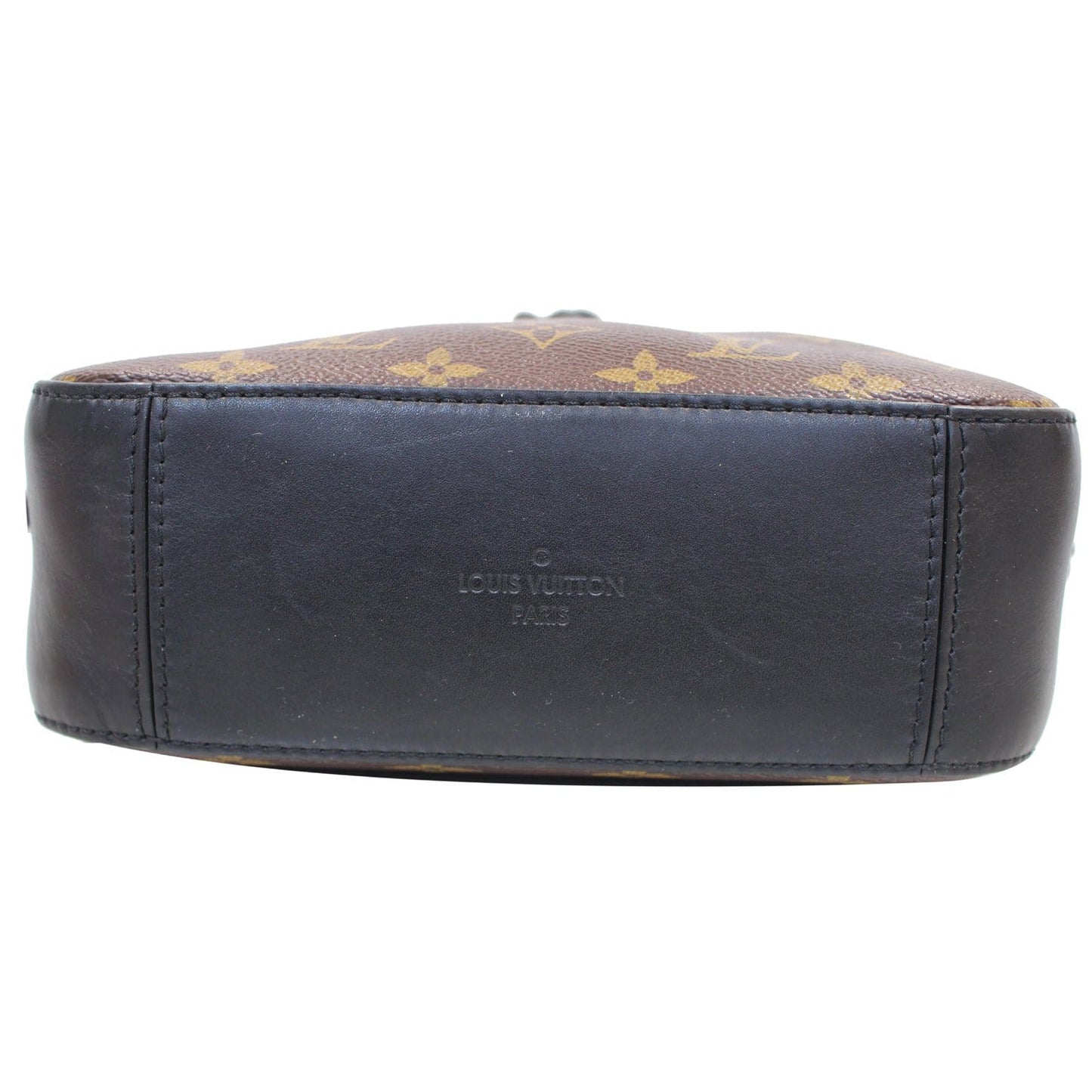 LOUIS VUITTON Saintonge Monogram Canvas Shoulder Bag Noir Black