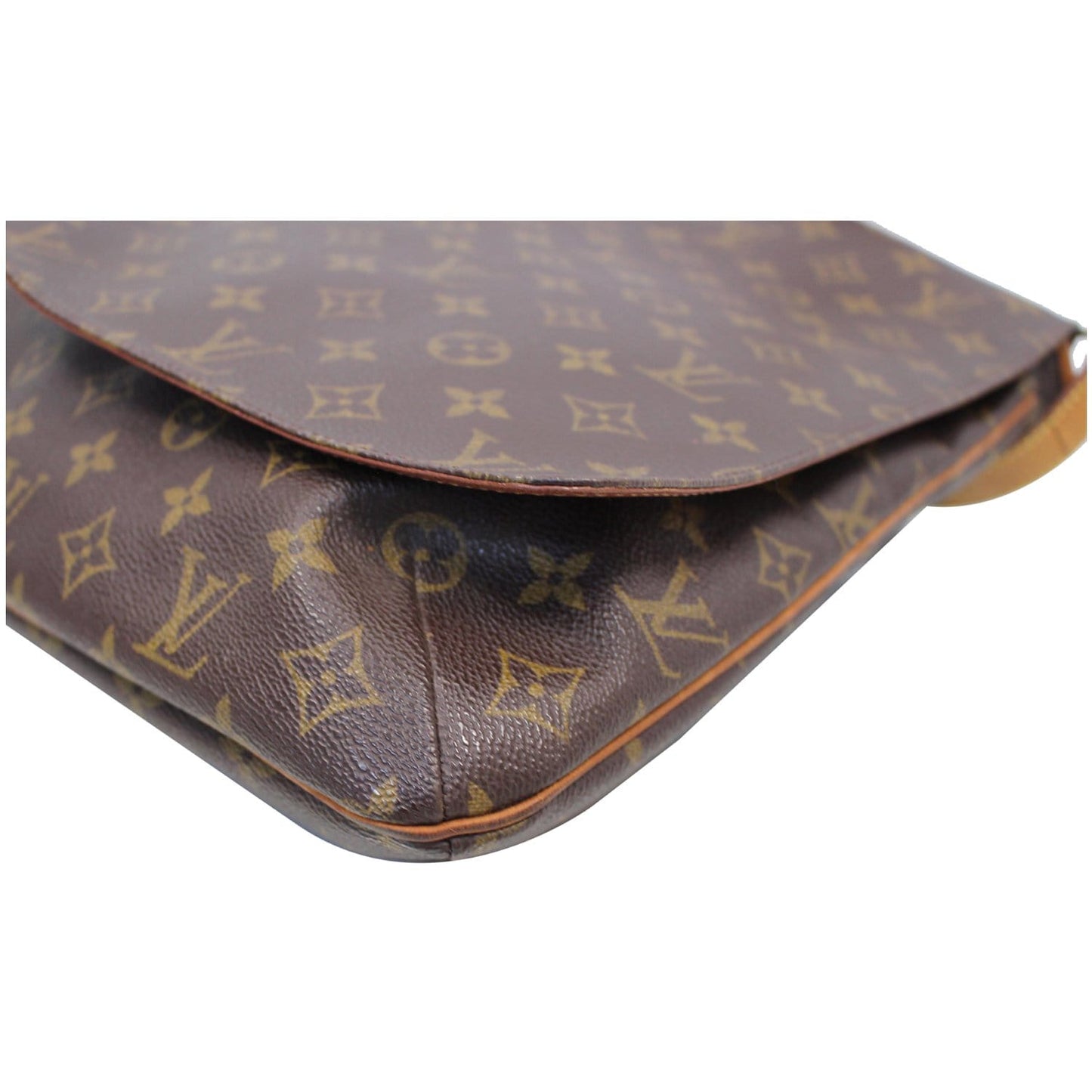 LOUIS VUITTON Musette Salsa GM Monogram Canvas Crossbody Bag Brown
