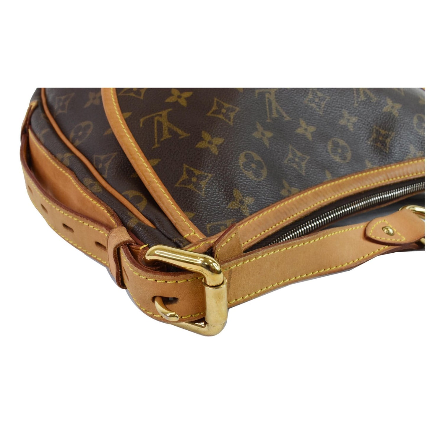 LOUIS VUITTON Tulum GM Monogram Canvas Shoulder Bag Brown