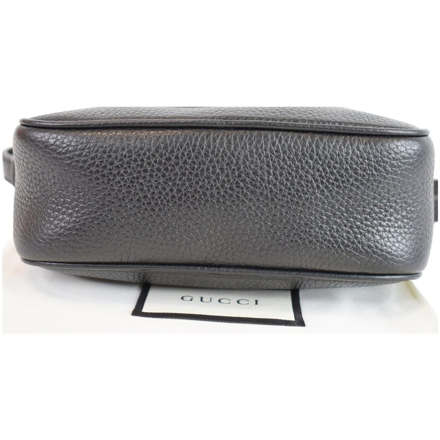 GUCCI Soho Disco Small Leather Crossbody Bag Black 347994