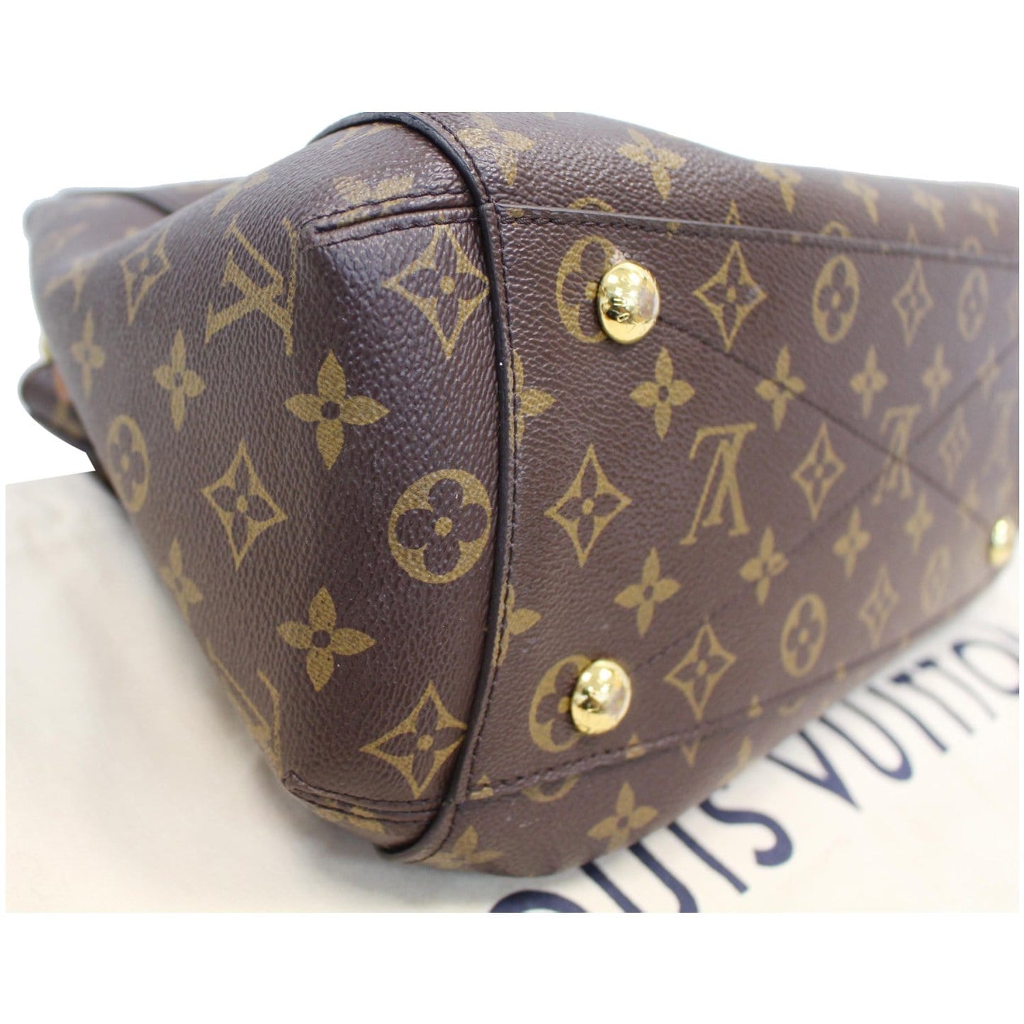 LOUIS VUITTON Montaigne MM Monogram Canvas Shoulder Bag Brown