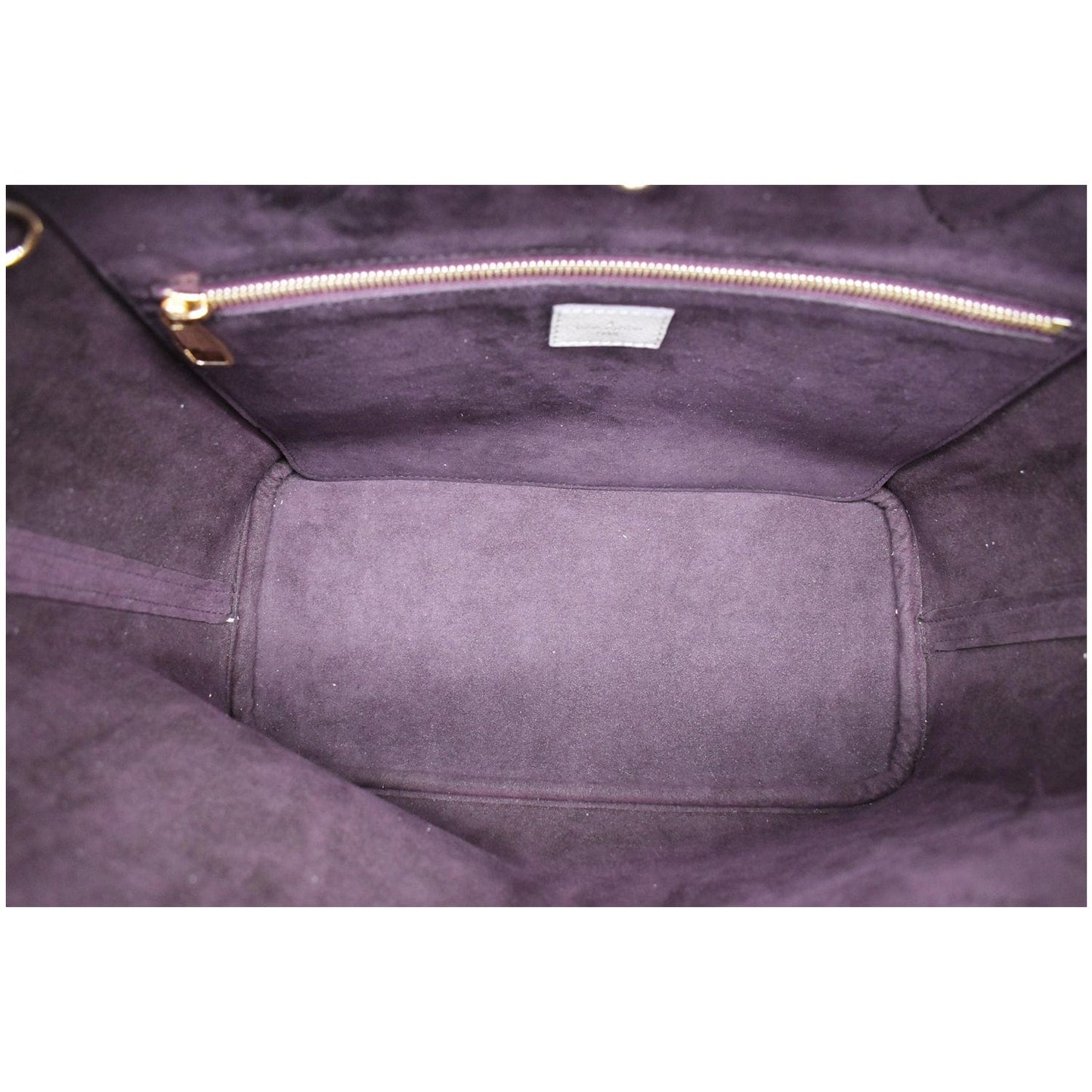 LOUIS VUITTON Neverfull MM Monogram Empreinte Tote Bag Beige