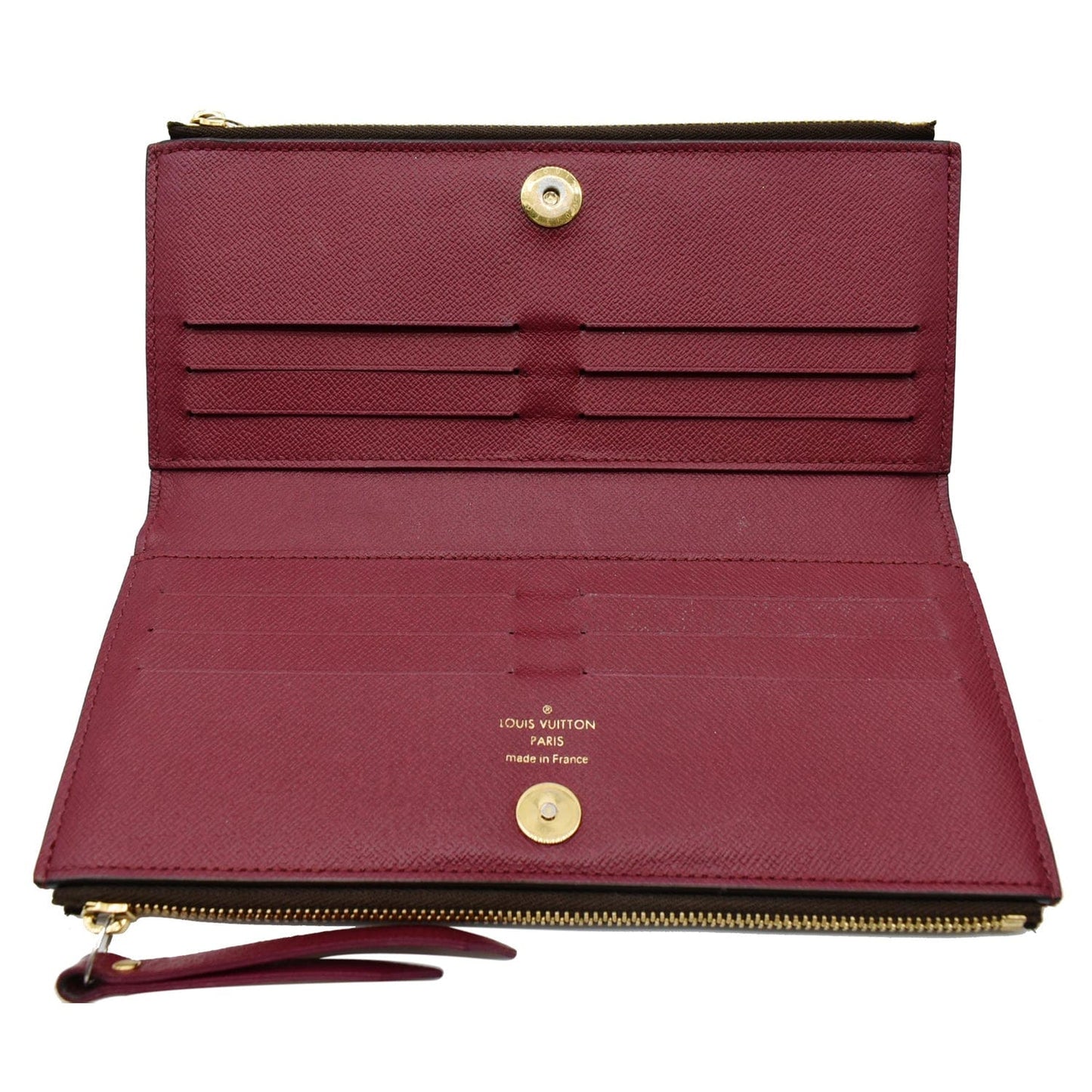 LOUIS VUITTON Adele Monogram Canvas Wallet Brown