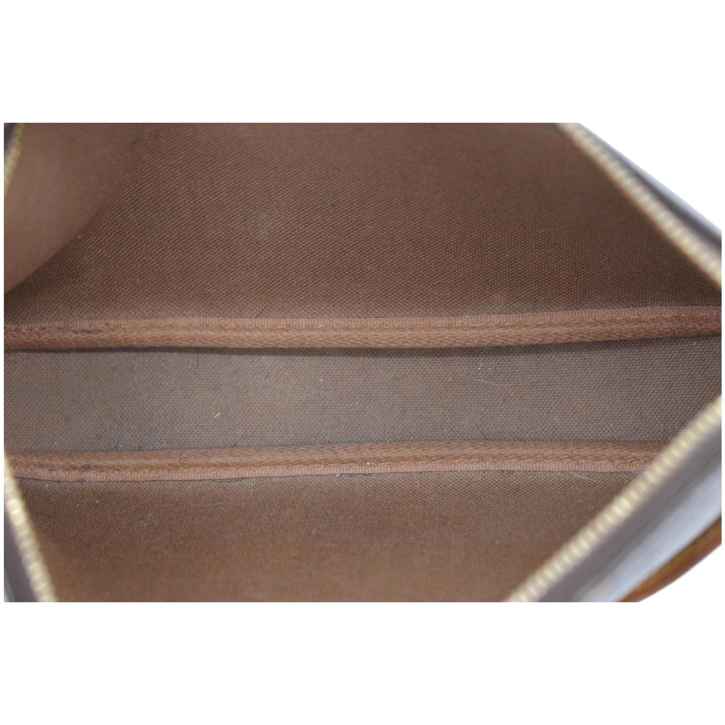 LOUIS VUITTON Cerises Monogram Canvas Pochette Accessoires Pouch Bag Brown