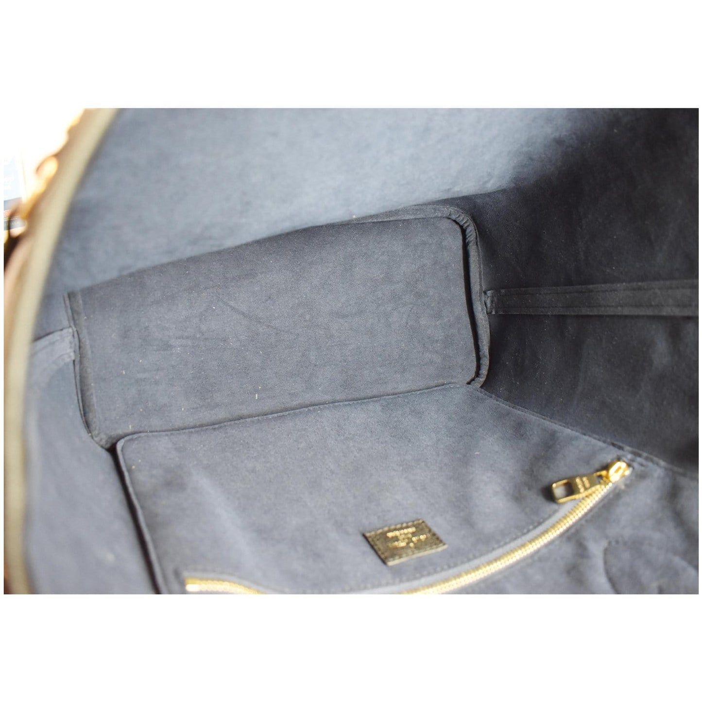 LOUIS VUITTON Neverfull MM Monogram Empreinte Tote Bag Black