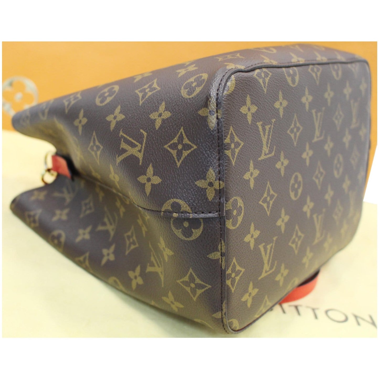 LOUIS VUITTON NeoNoe Monogram Canvas Shoulder Bag Coquelicot